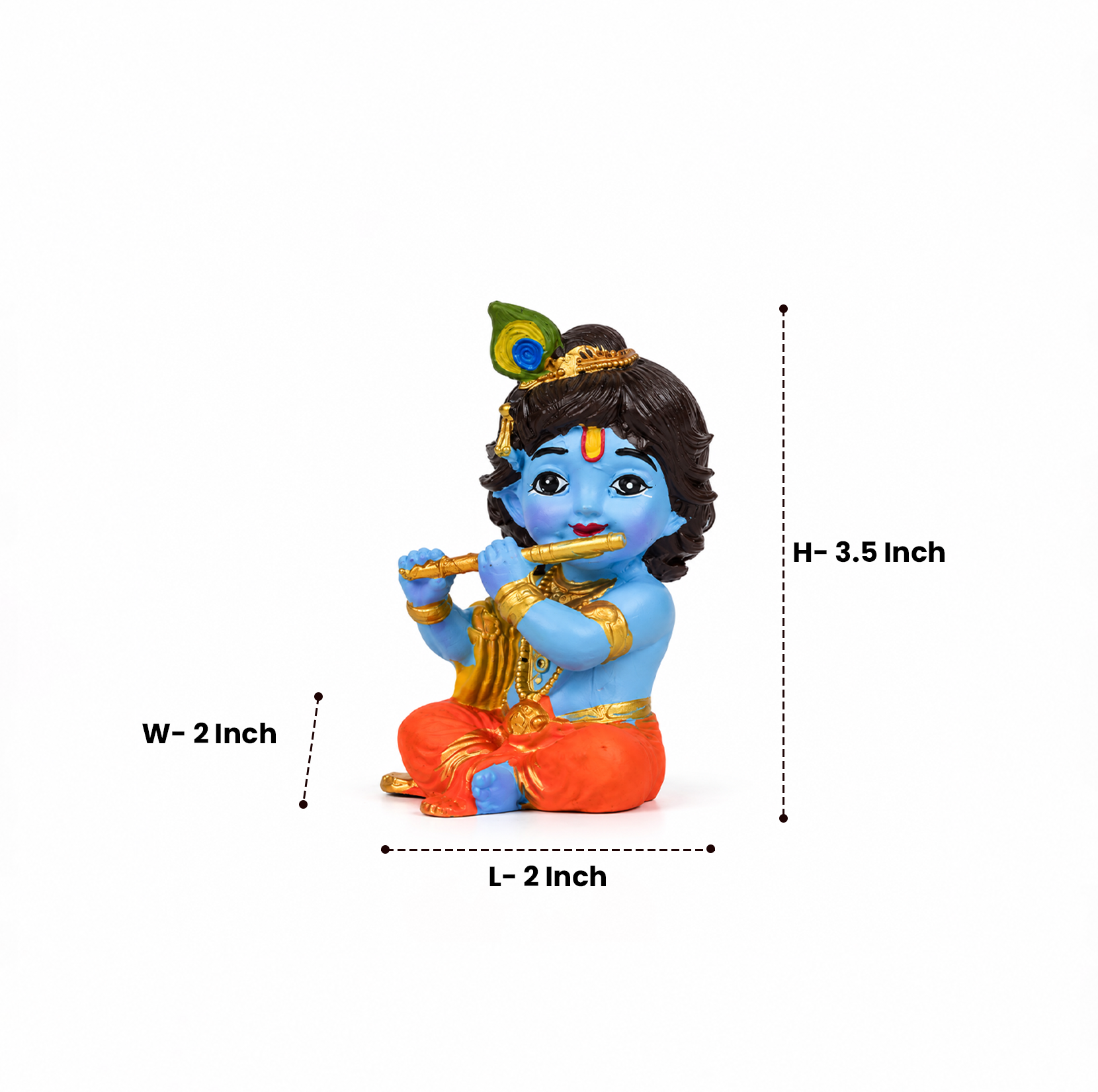 Multi-colour Bal Gopal Idol