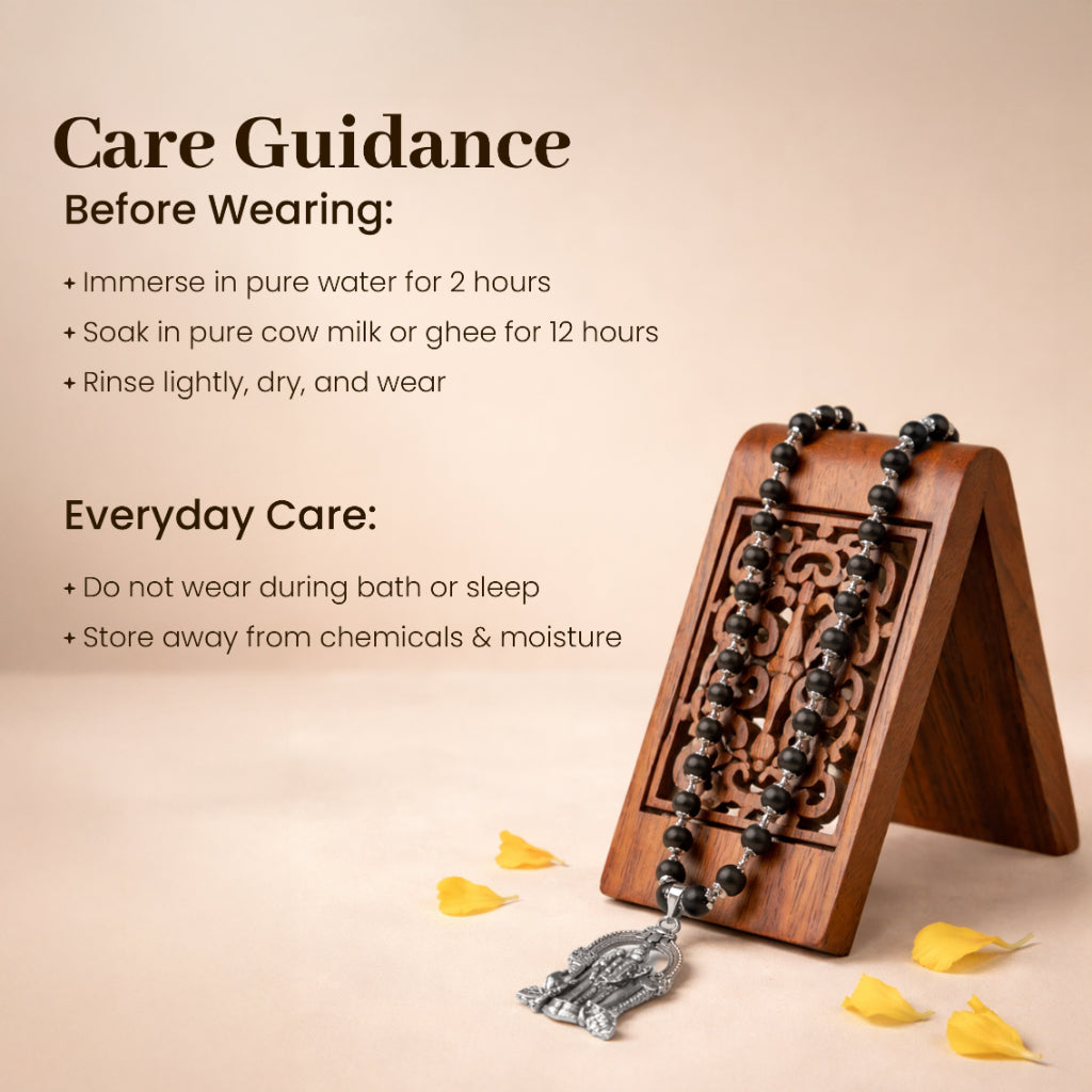 Divine Karungali Mala with Murugan Swami Locket