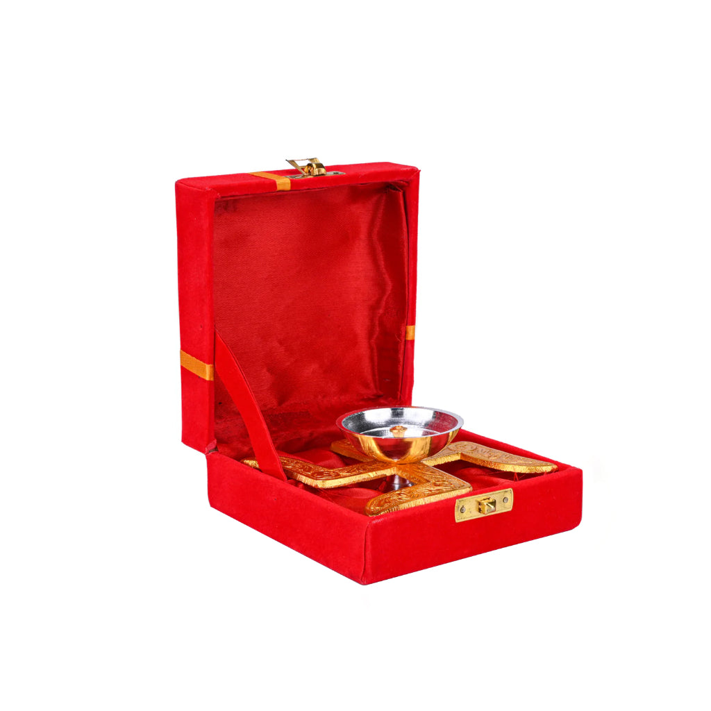 Brass Swastik Diya