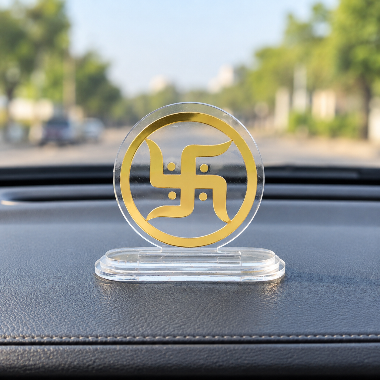 Swastik Acrylic Car Dashboard