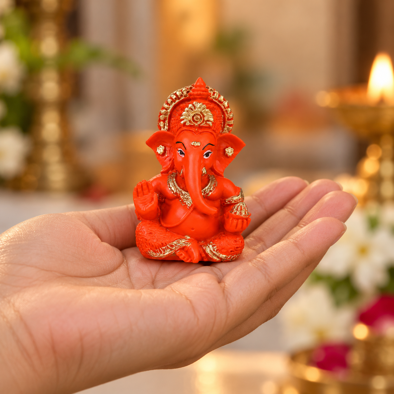Sinduri Ganesha Idol