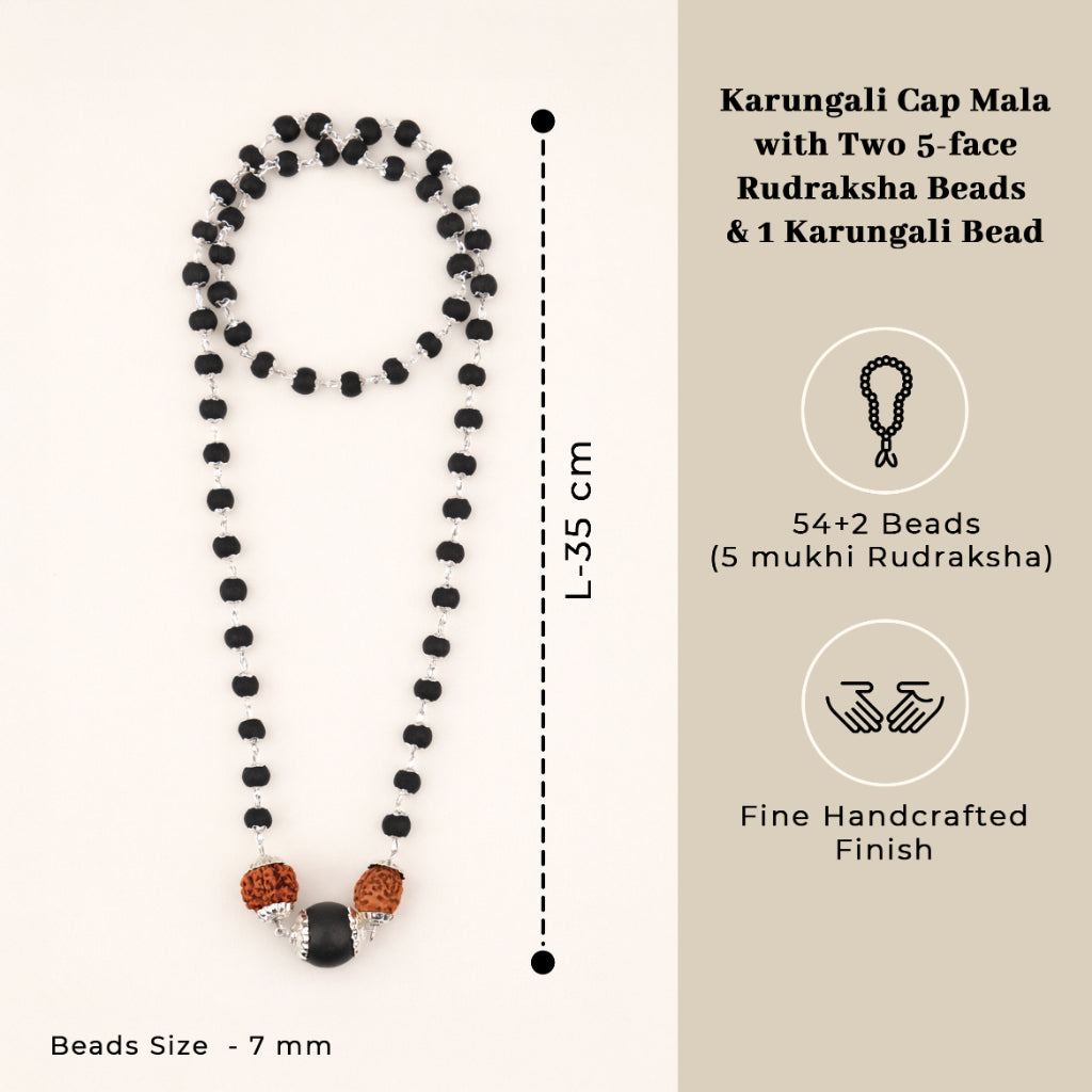 Karungali Rudraksha Power Mala