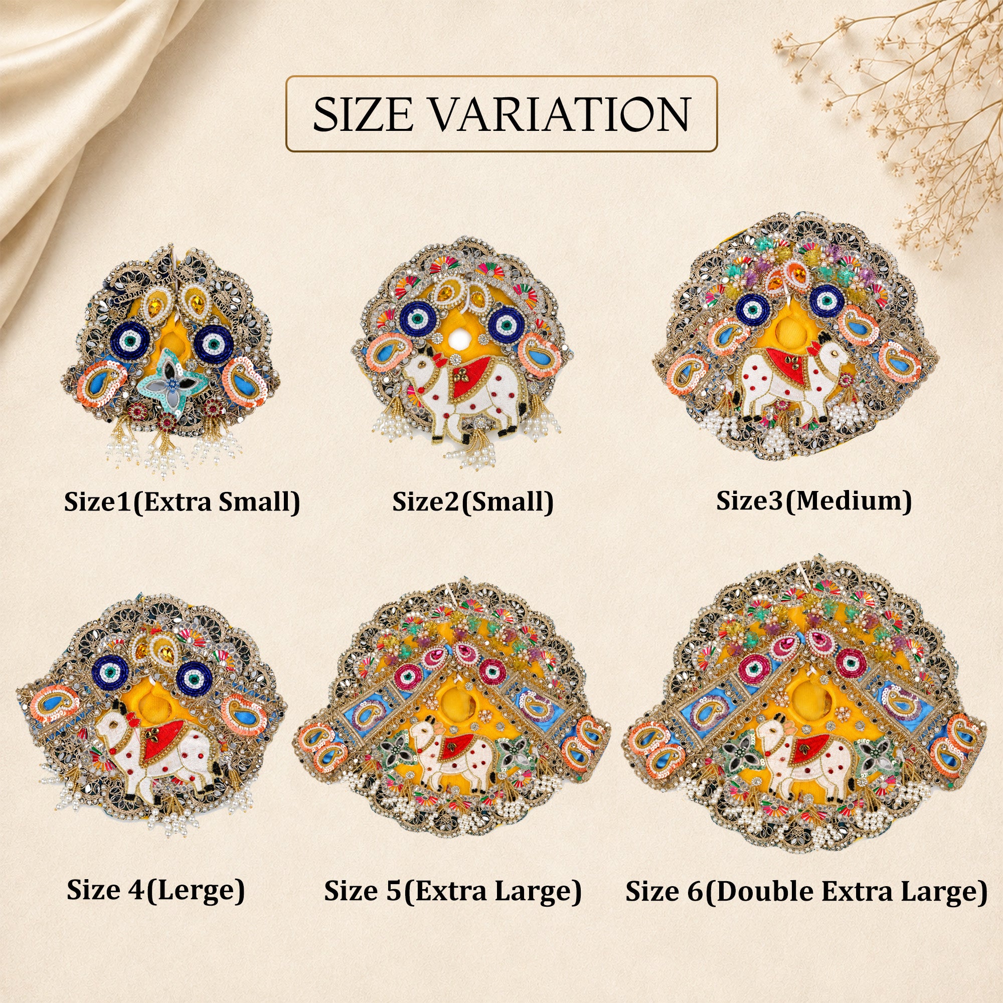 Cow-Evil Eye Laddu Gopal Dress