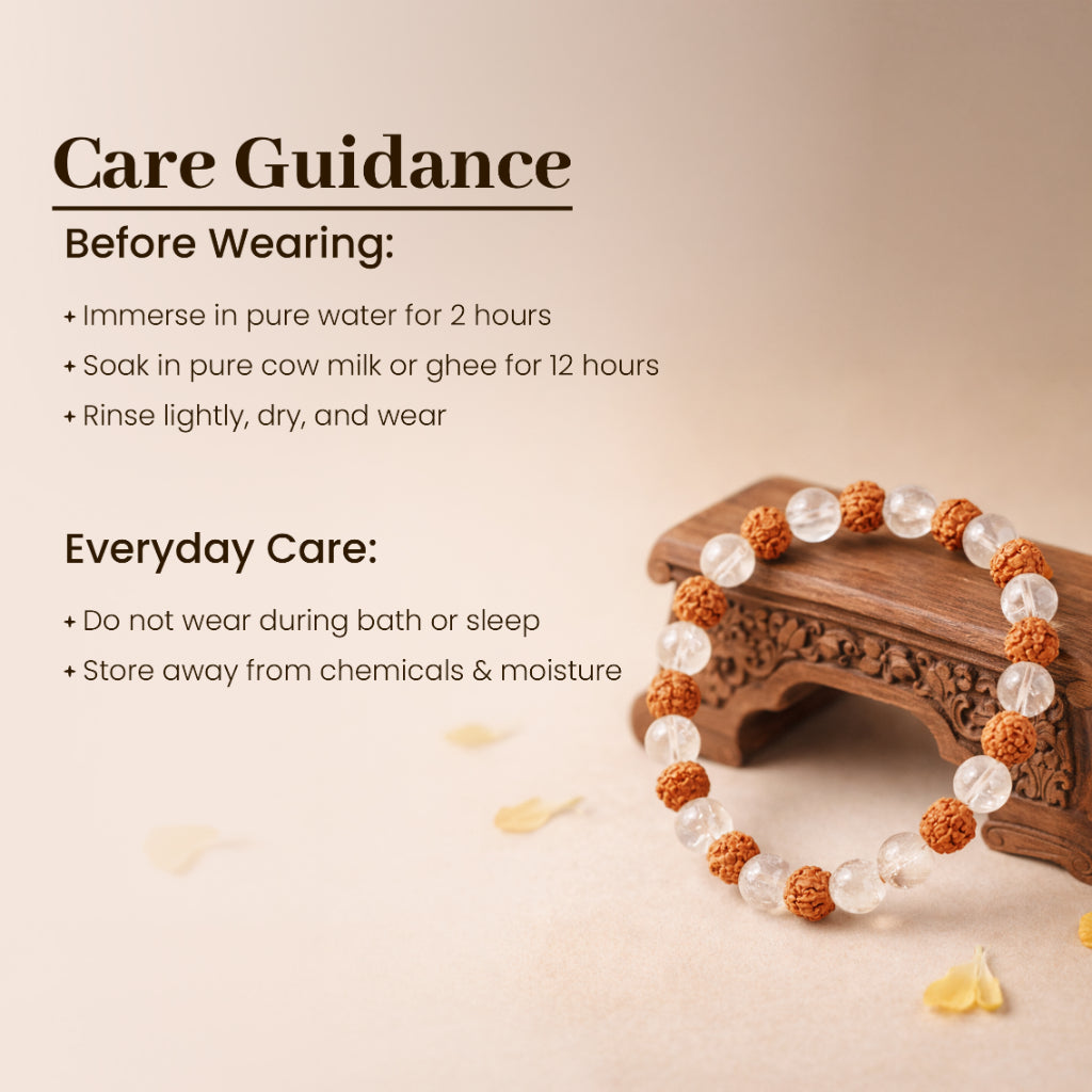 Rudraksha Sphatik Bracelet