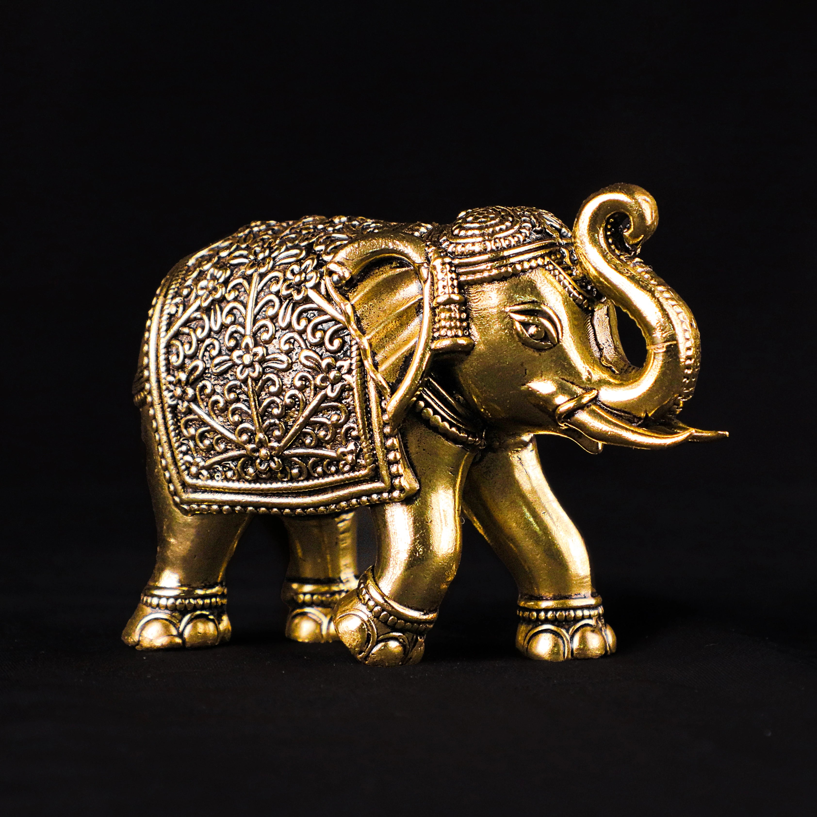 Golden Elephant Statue