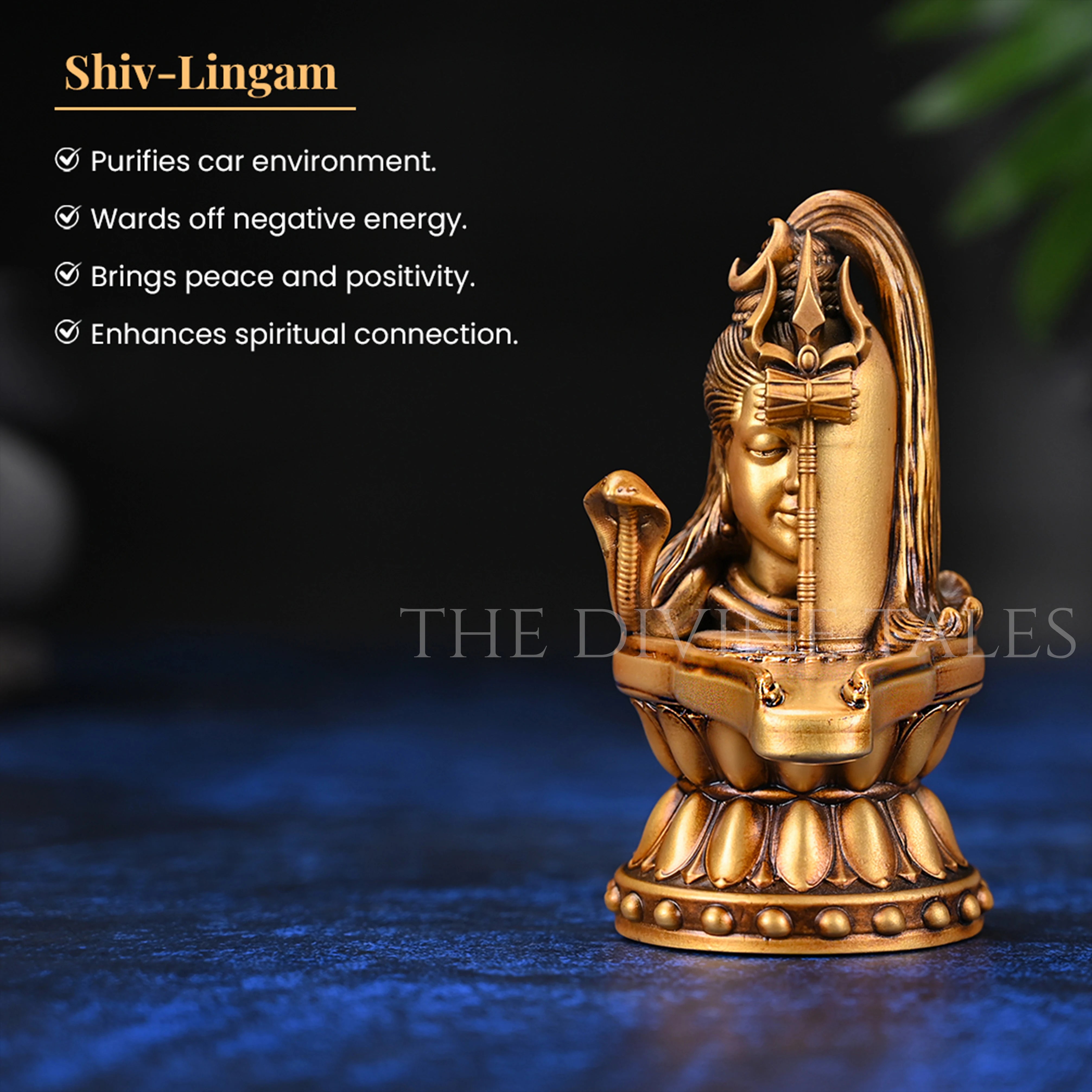 Shiv-Lingam Car Dashboard Idol