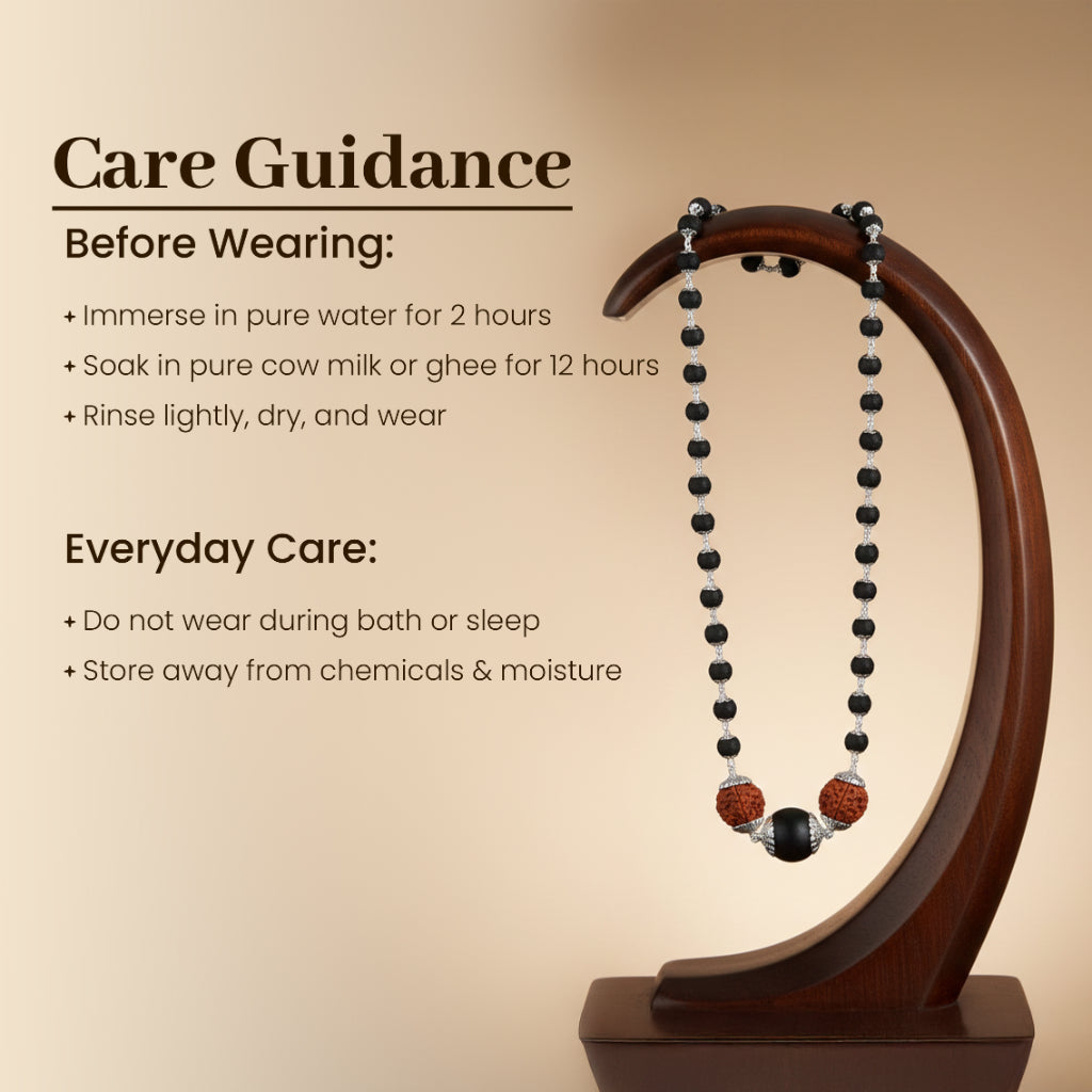 Karungali Rudraksha Power Mala