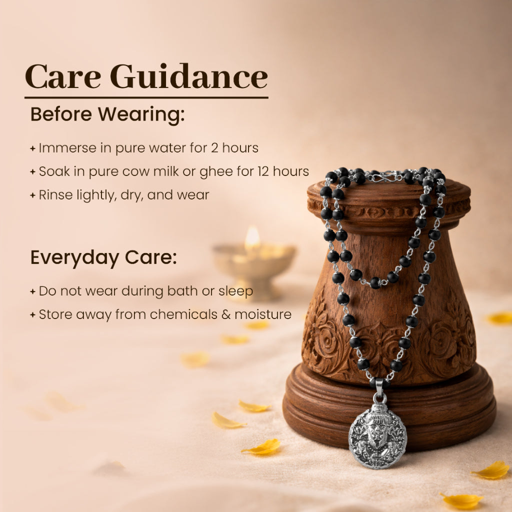 Veer Hanuman Karungali Cap Mala – For Strength & Protection