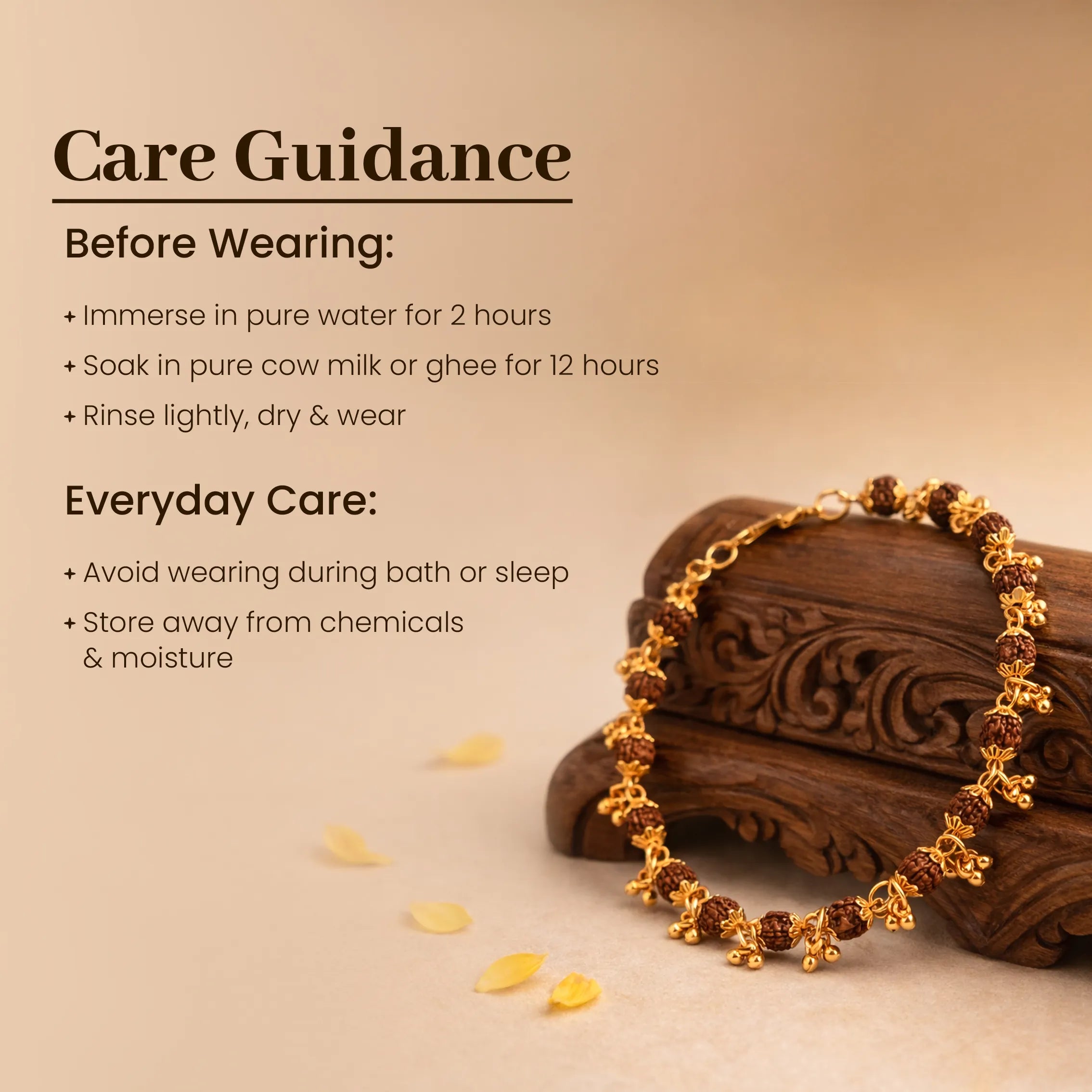 Divine Raksha Rudraksha Charm Bracelet