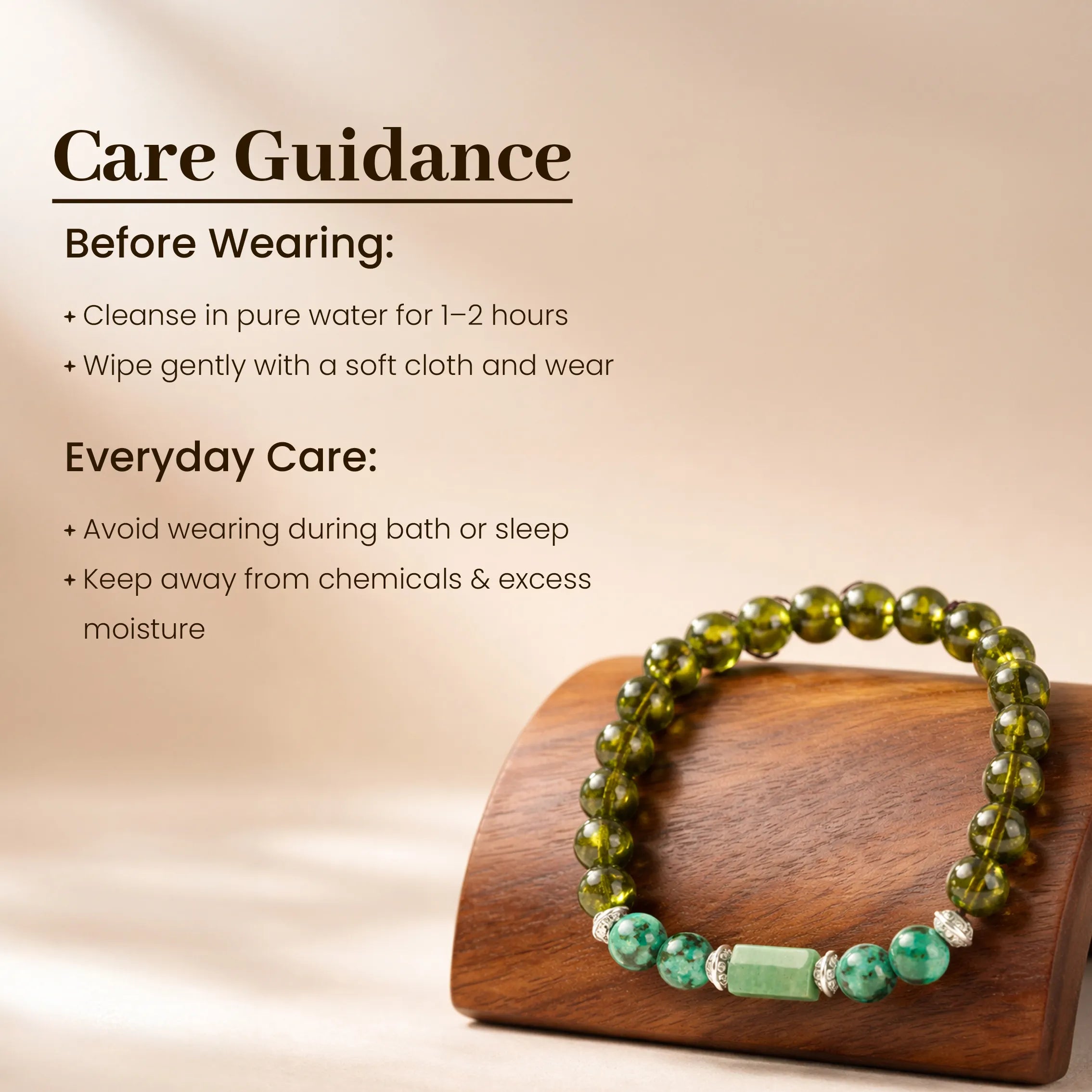 Green Agate Stone Bracelet