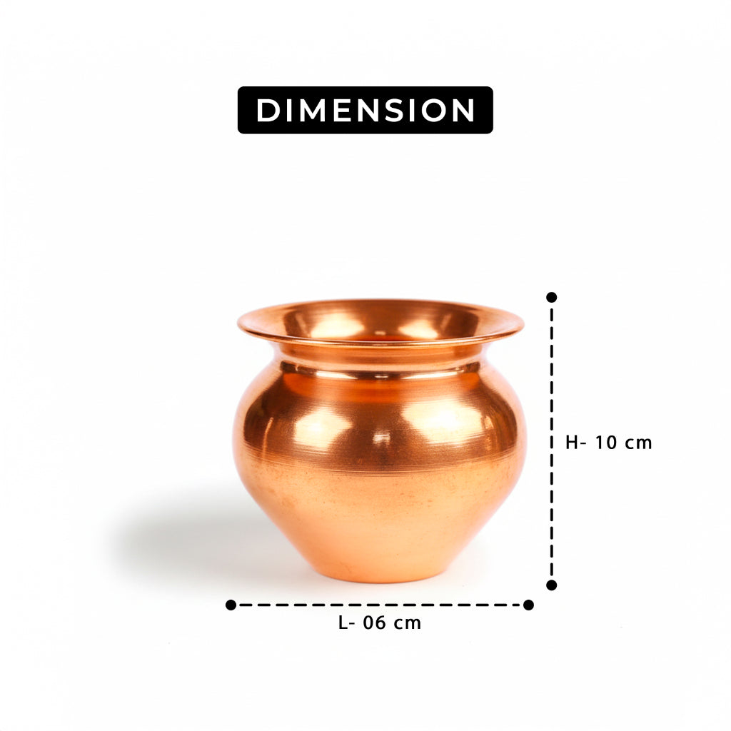 Pure Copper Kalash Lota