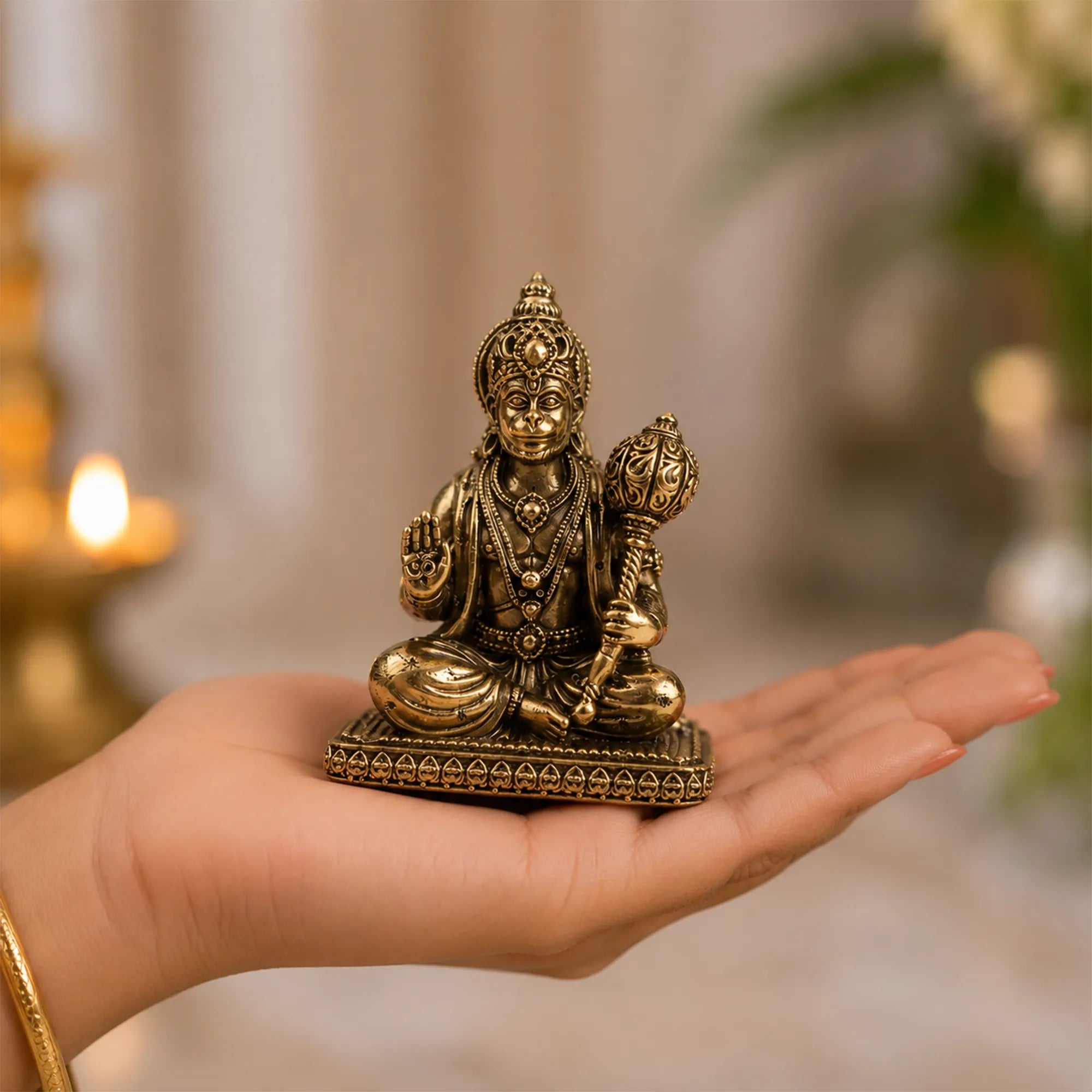 Lord Hanuman Brass Idol