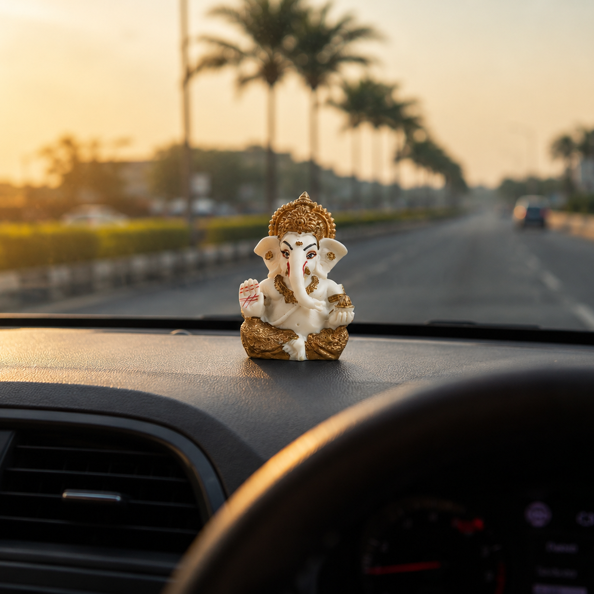 Shwet Swarna Ganesh Idol