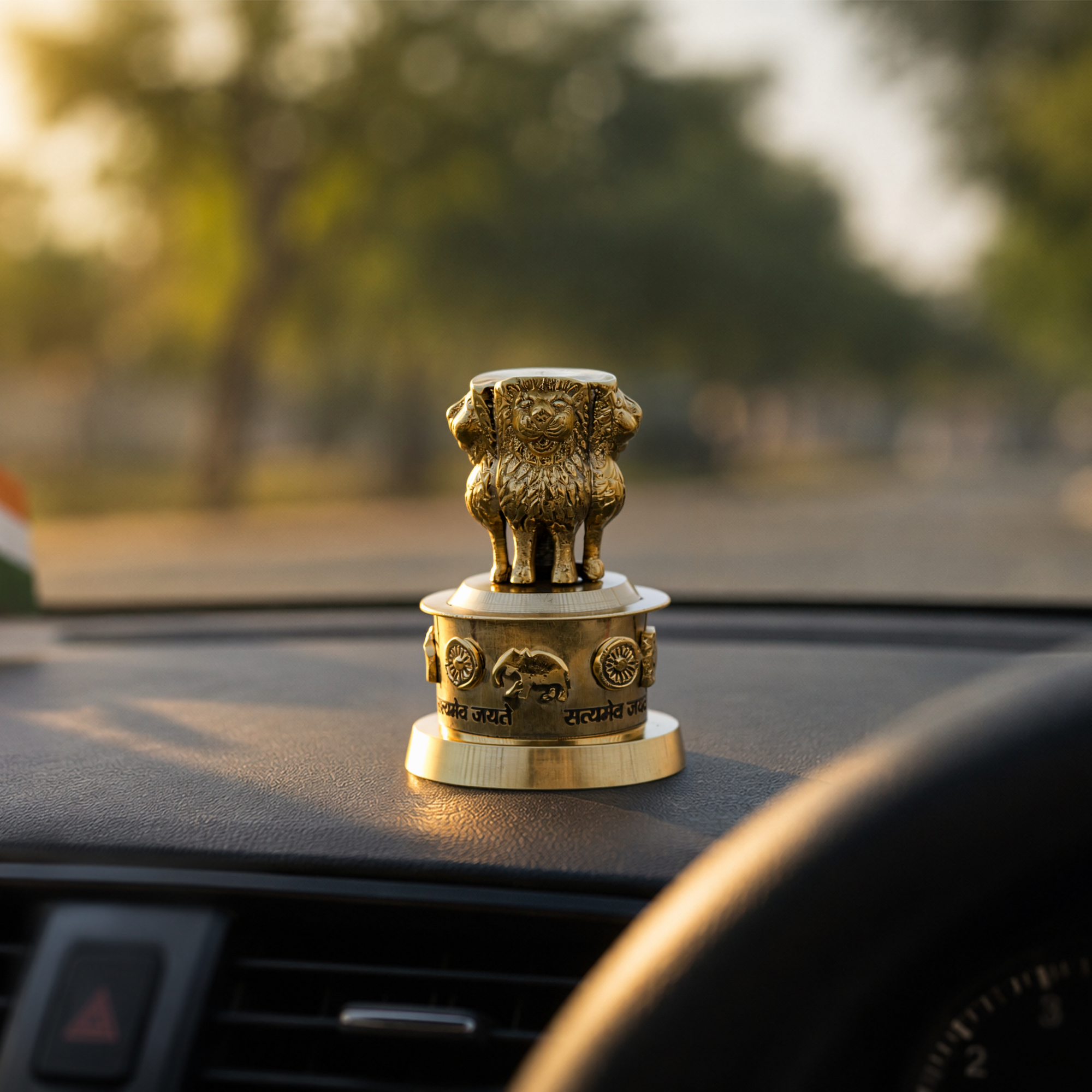 Brass National Emblem Statue