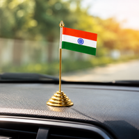 National Flag with Brass Stand