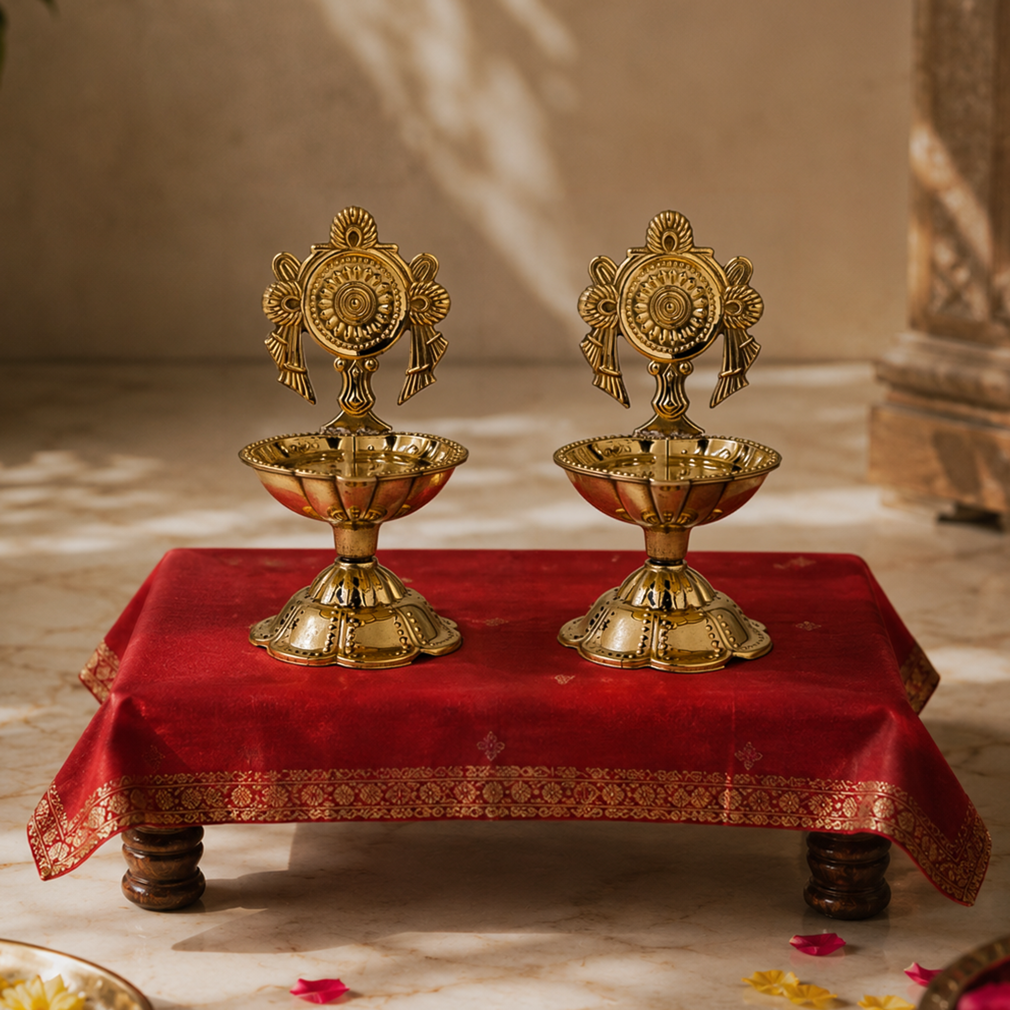 Chakra Kubera Diya set of 2
