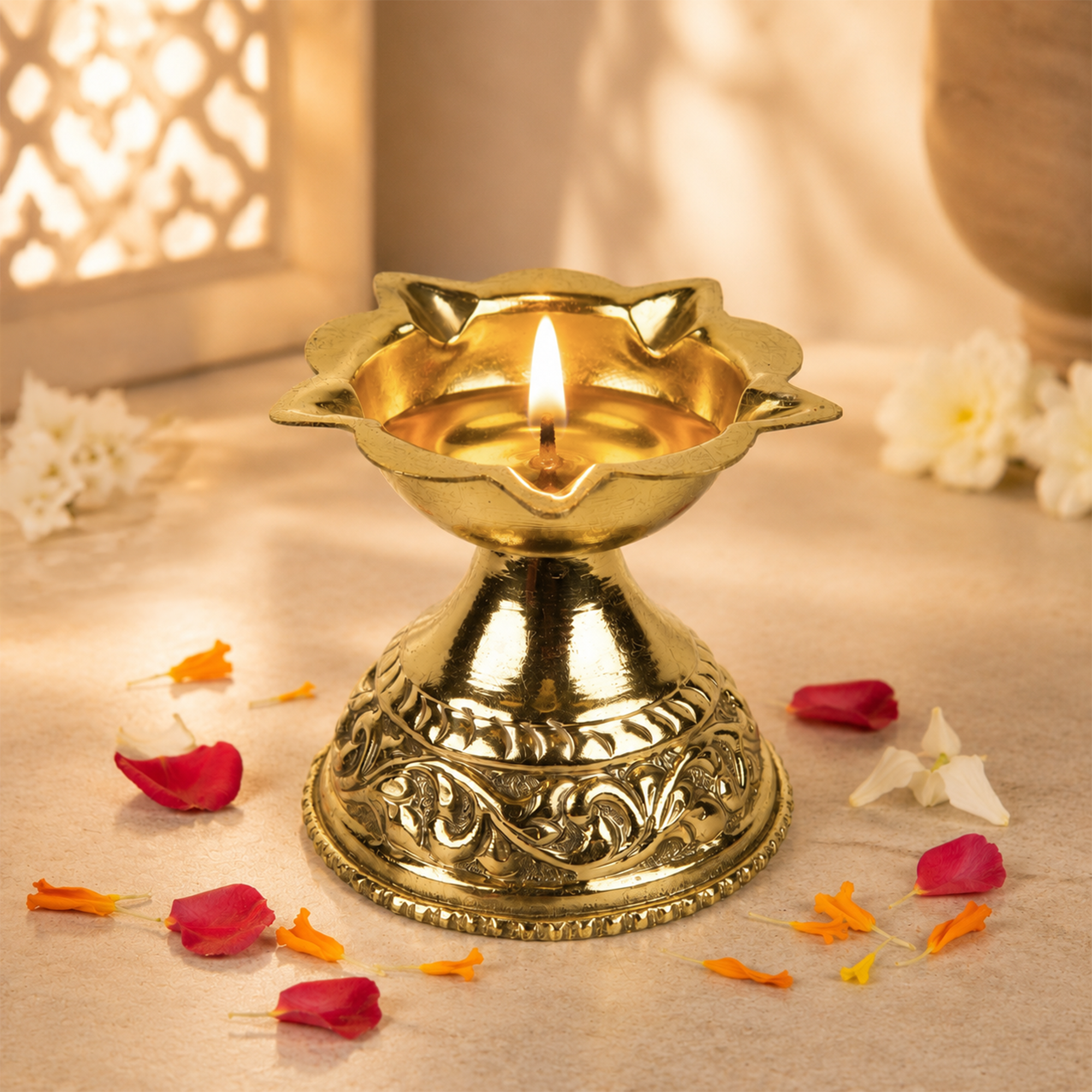 Padma Jyoti Brass Diya
