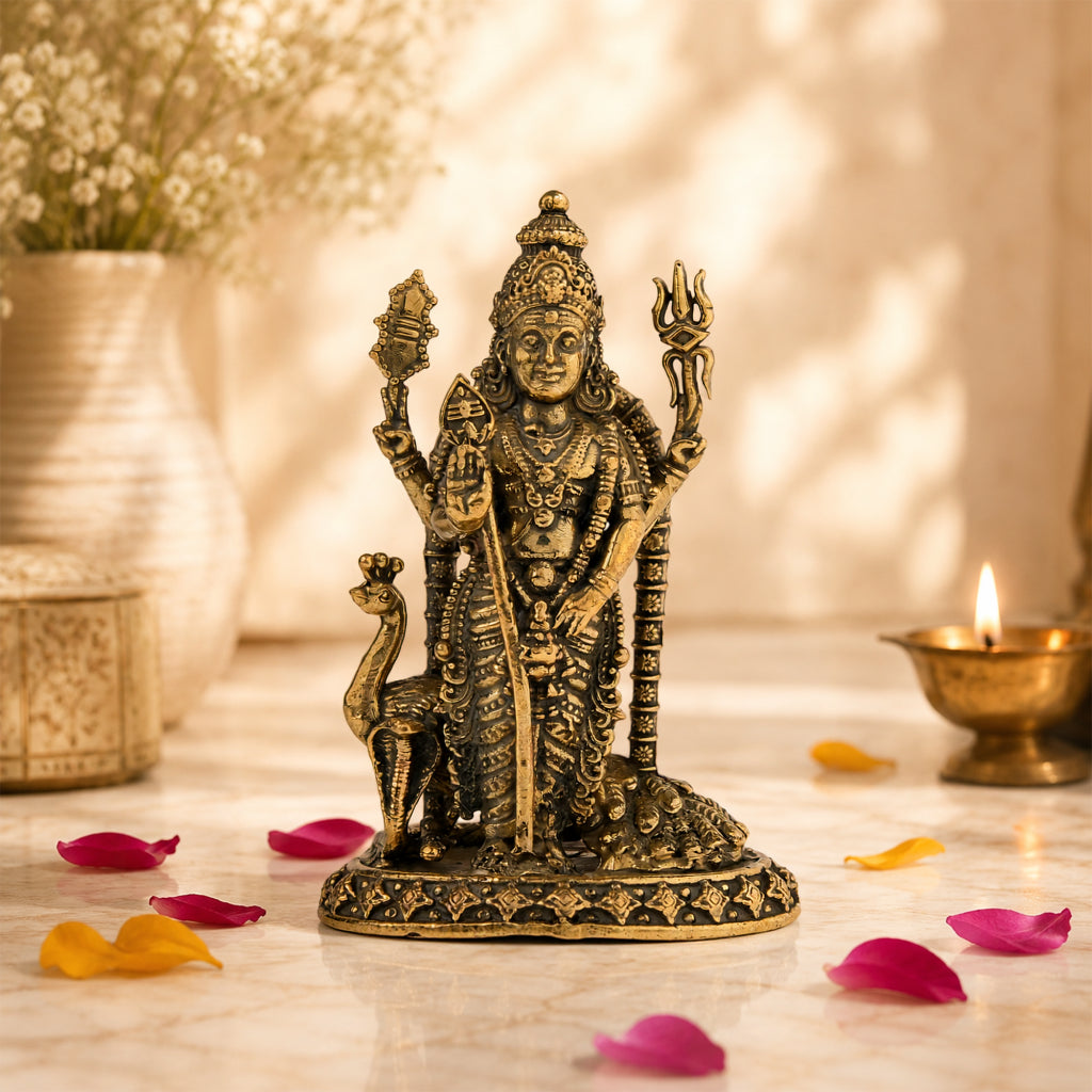 Lord Murugan Brass Idol
