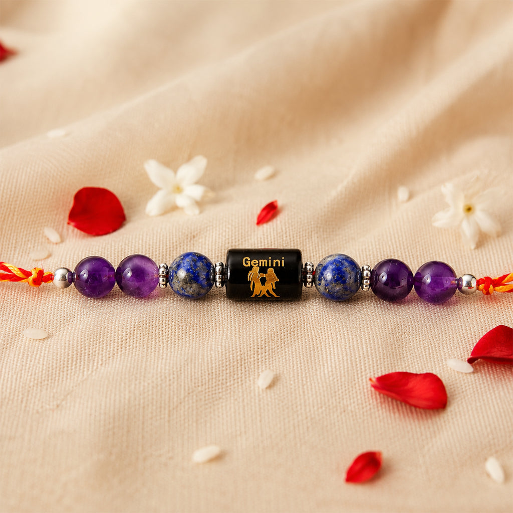 Beaded Gemini Zodiac Rakhi