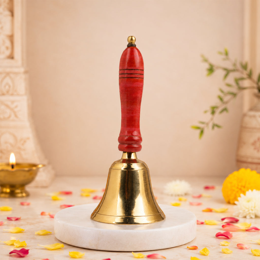 Wooden Handle Brass Bell