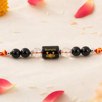Beaded Scorpio Zodiac Rakhi