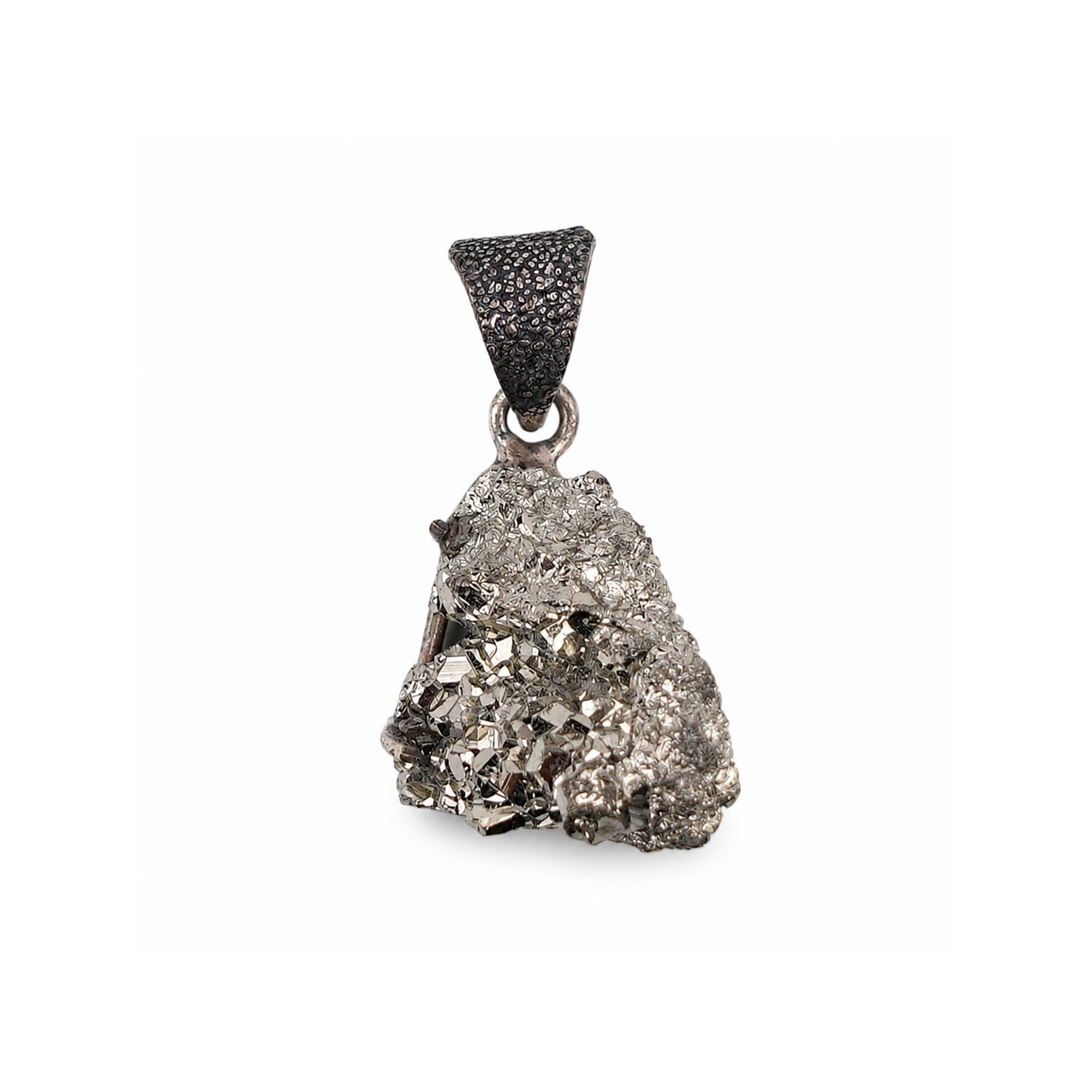 Raw Pyrite Cluster Locket