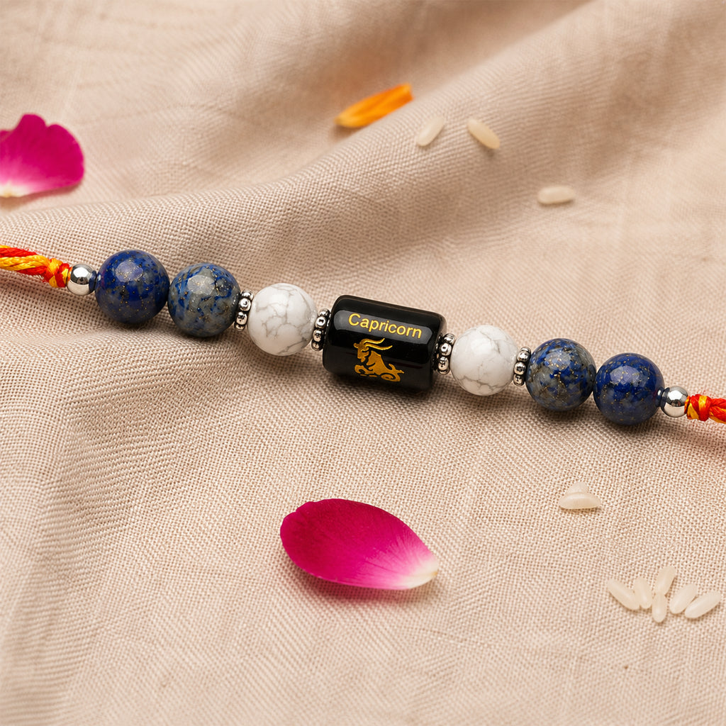Beaded Capricorn Zodiac Rakhi