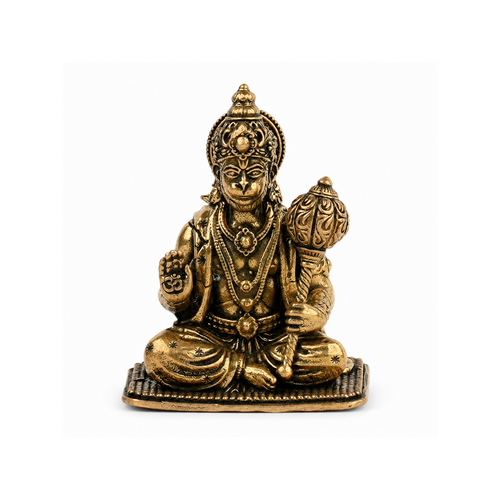 Antique Hanuman Ji Brass Statue
