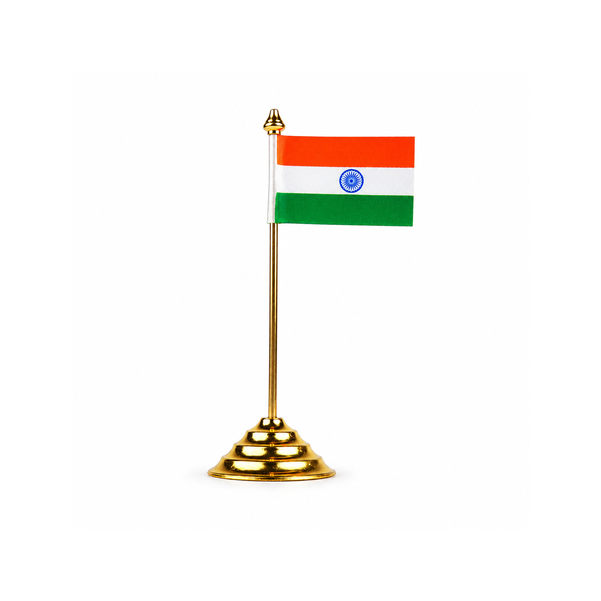 National Flag with Brass Stand