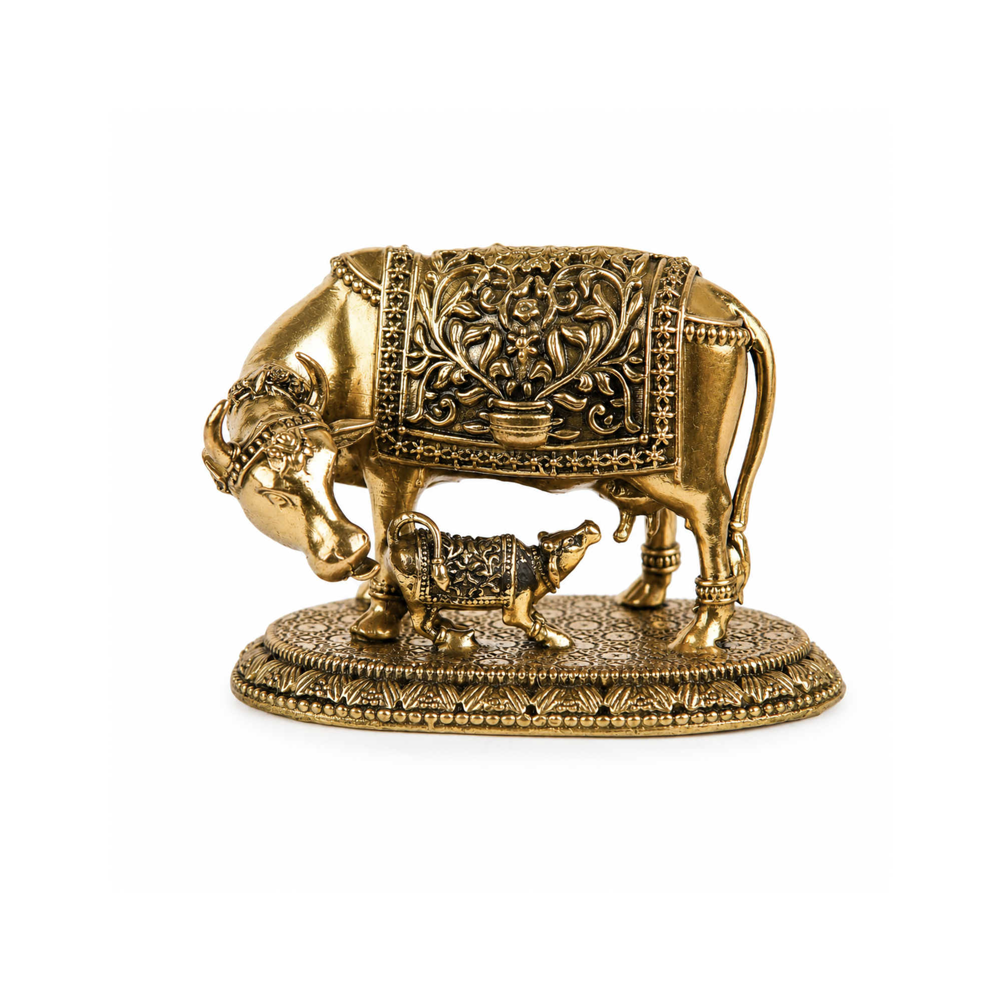 Kamdhenu Gau Mata Brass Murti