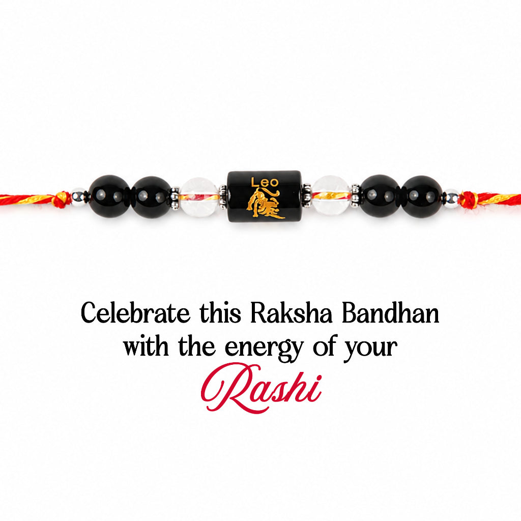 Beaded Leo Zodiac Rakhi