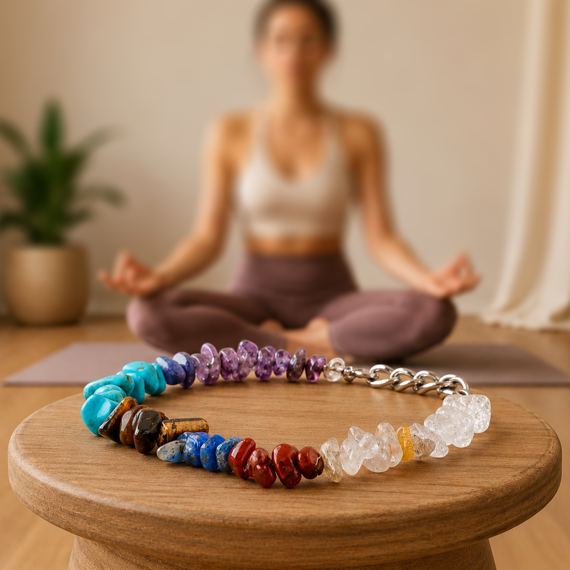 Multi-Stone Healing Chip Bracelet