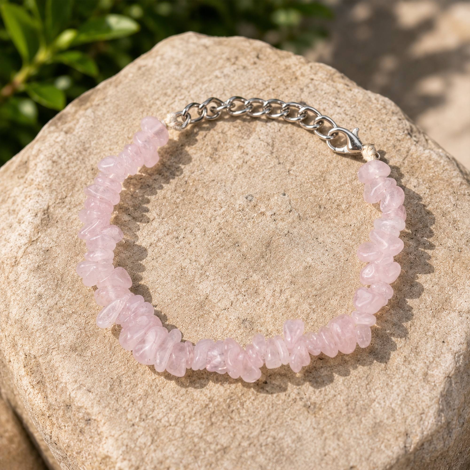 Rose Quartz Crystal Bracelet