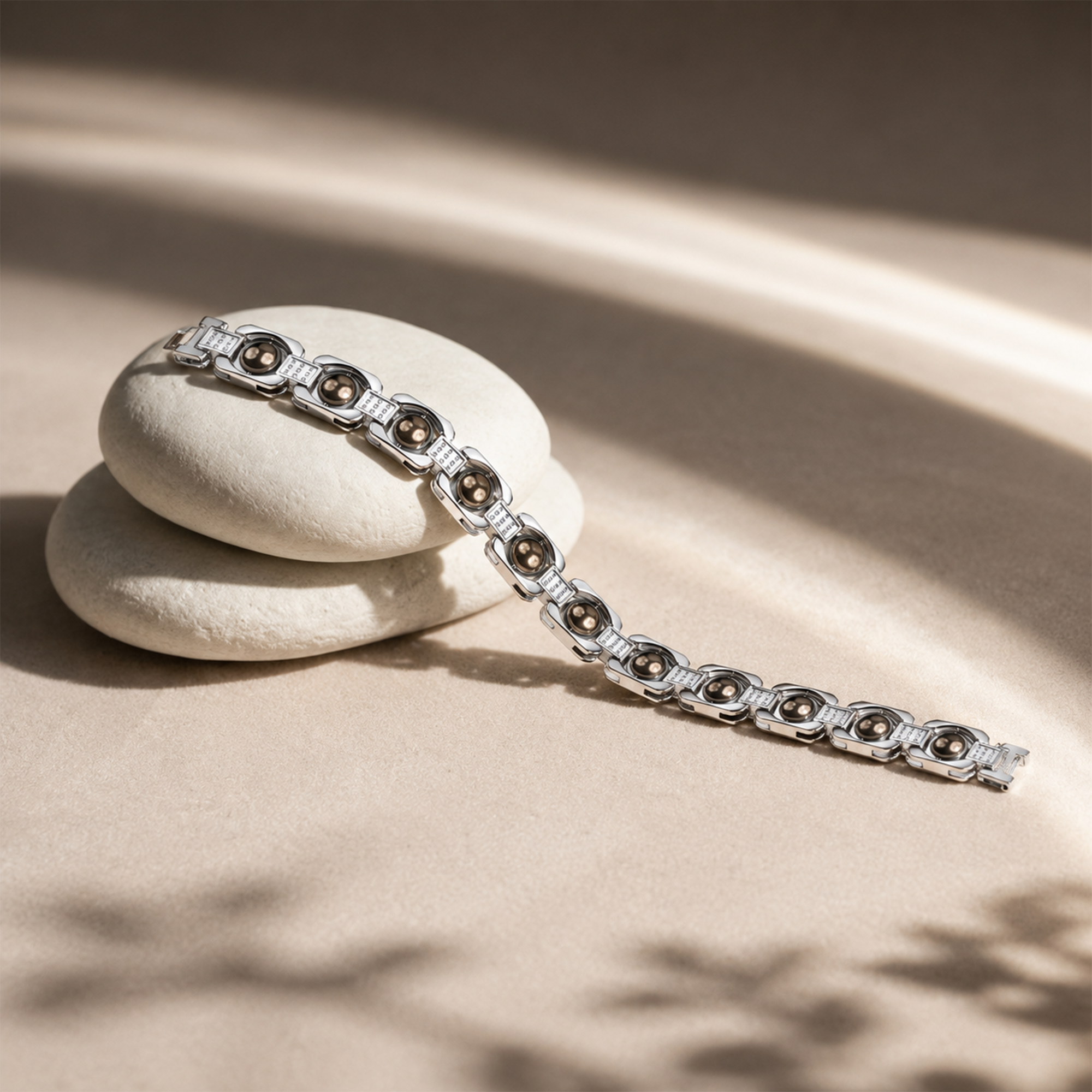 Gleaming Pyrite Beads Bracelet