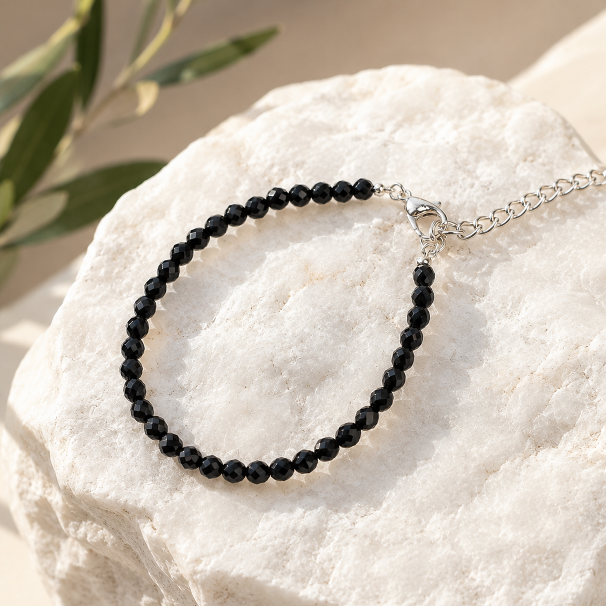 Handcrafted Black Spinel Bracelet
