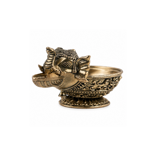 Elephant Brass Diya