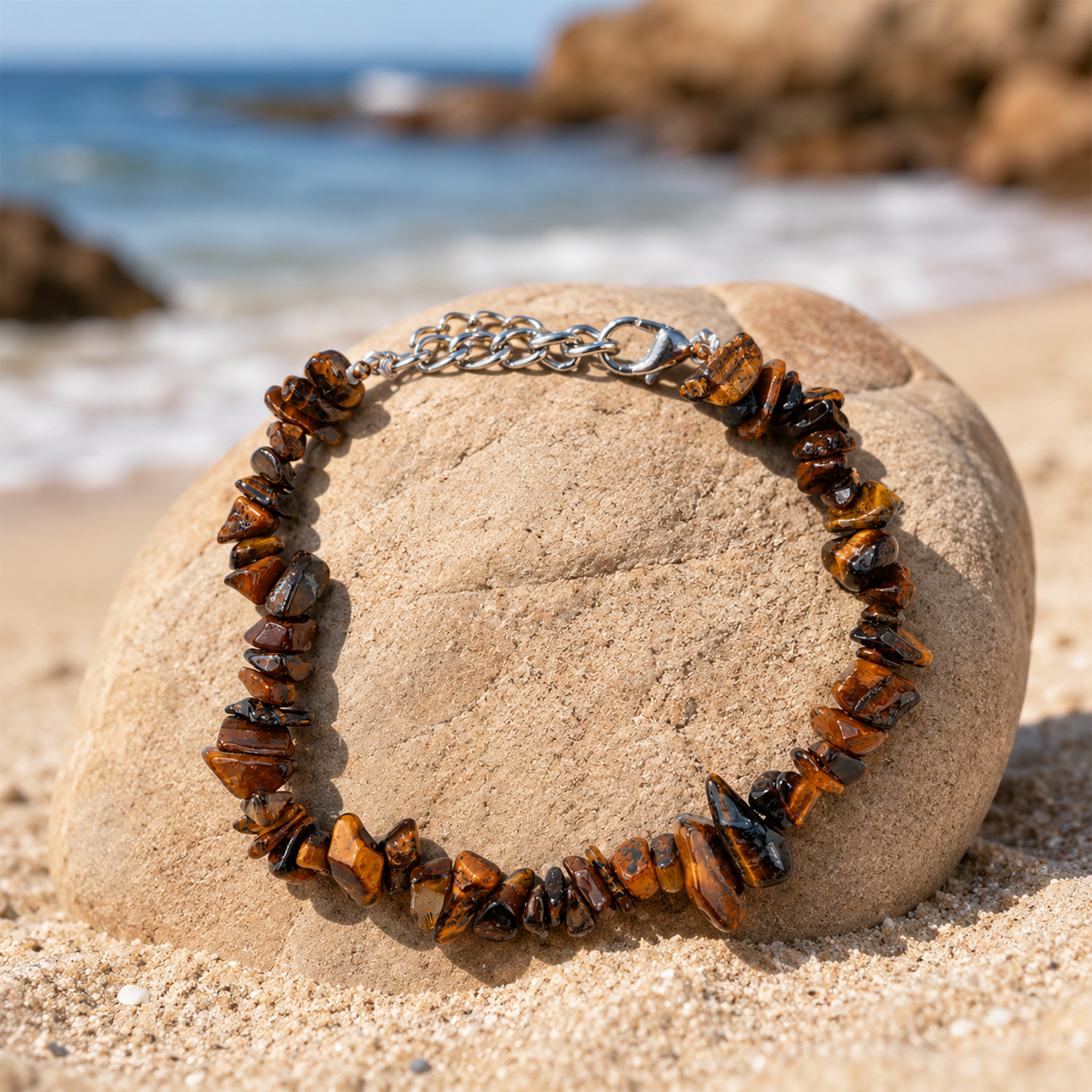 Tiger Eye Protection Chip Bracelet