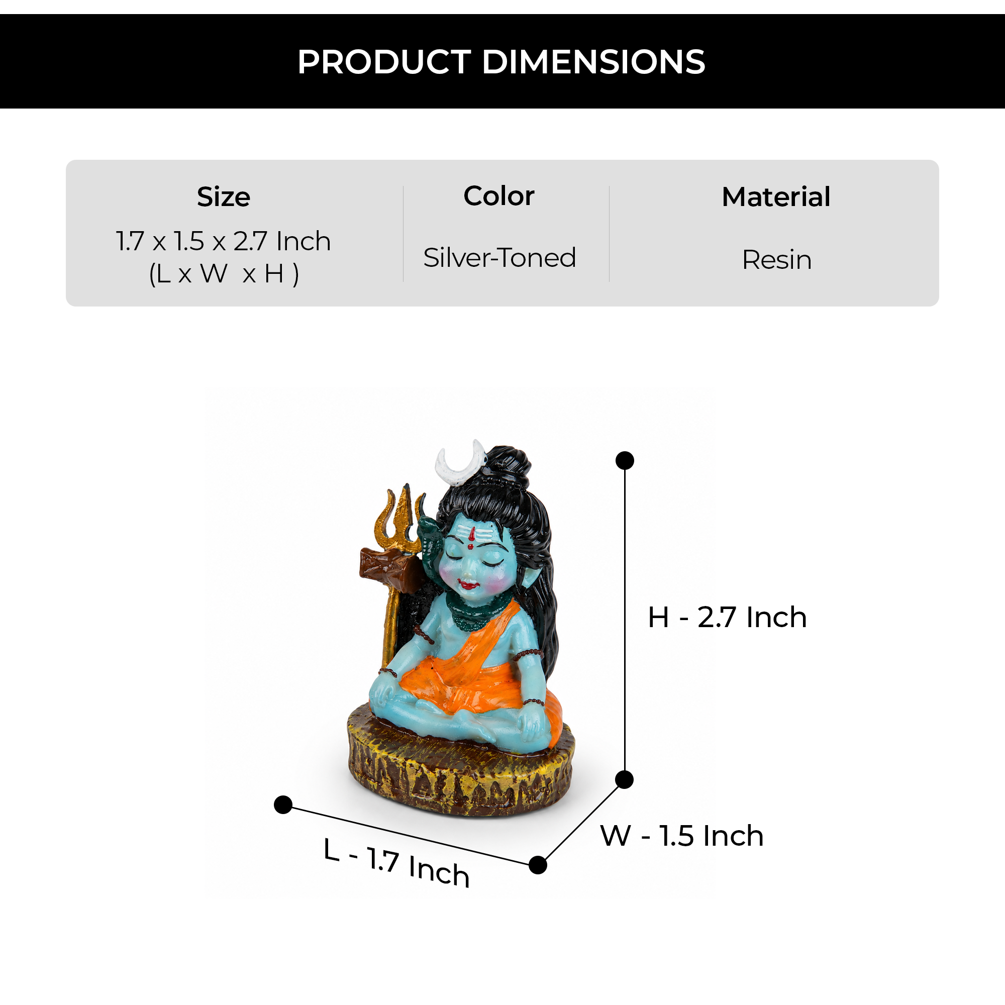 Balroop Lord Shiva  Idol