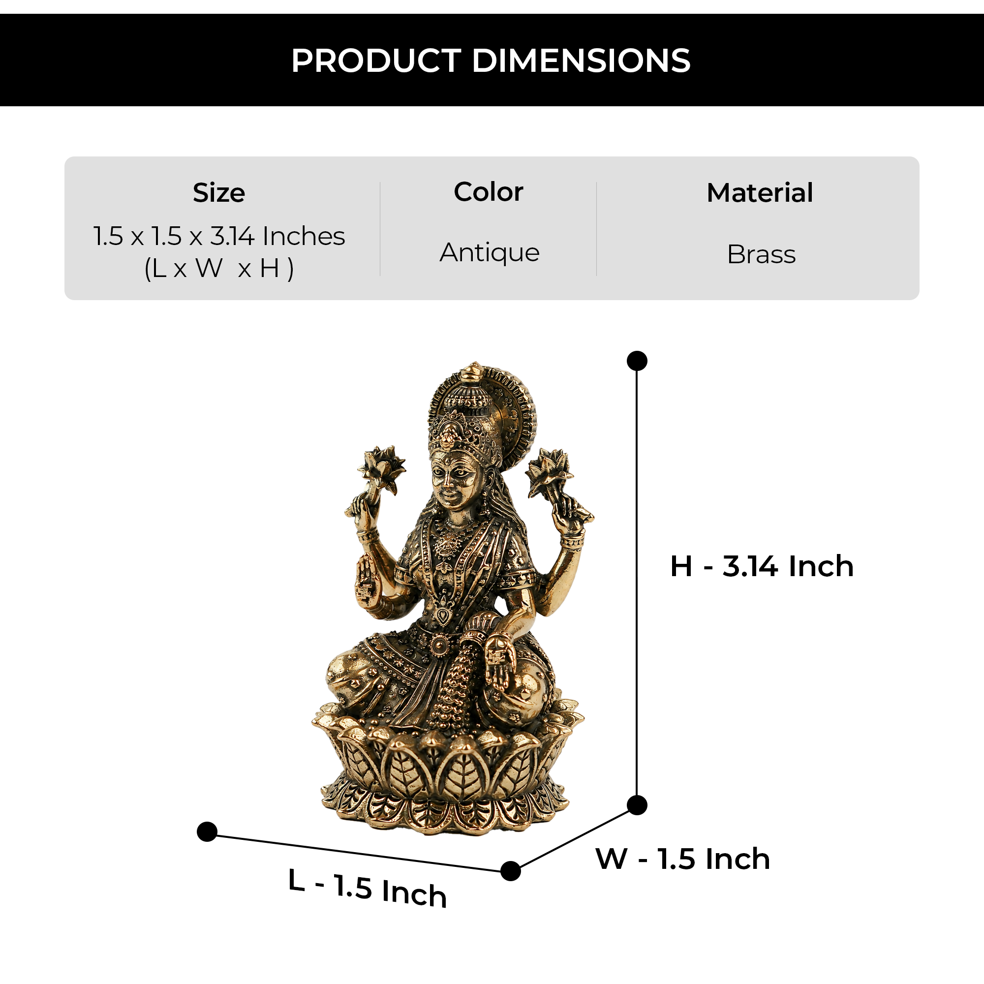 Shubha Laxmi Brass Idol