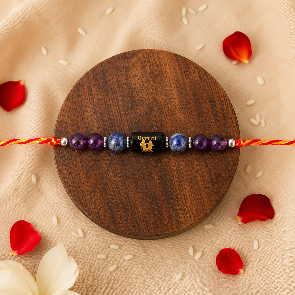 Beaded Gemini Zodiac Rakhi