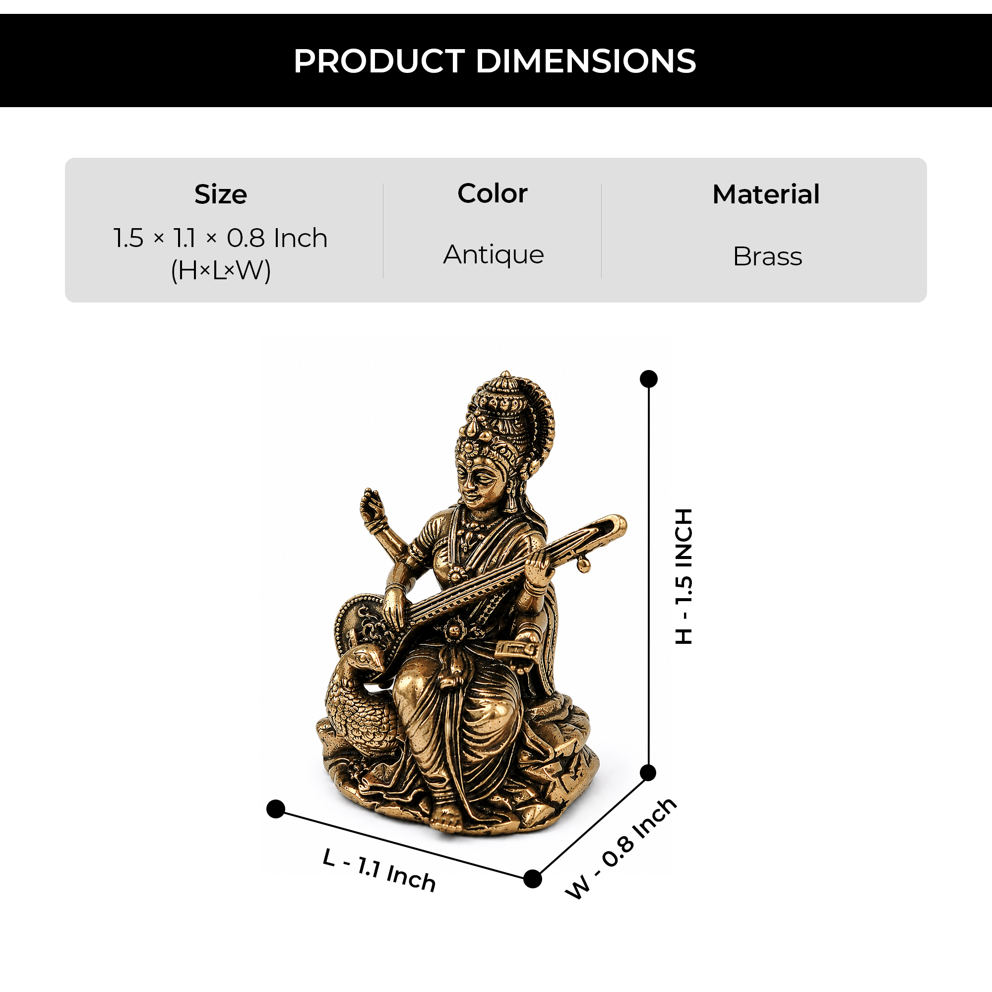 Saraswati Veena Divine Murti