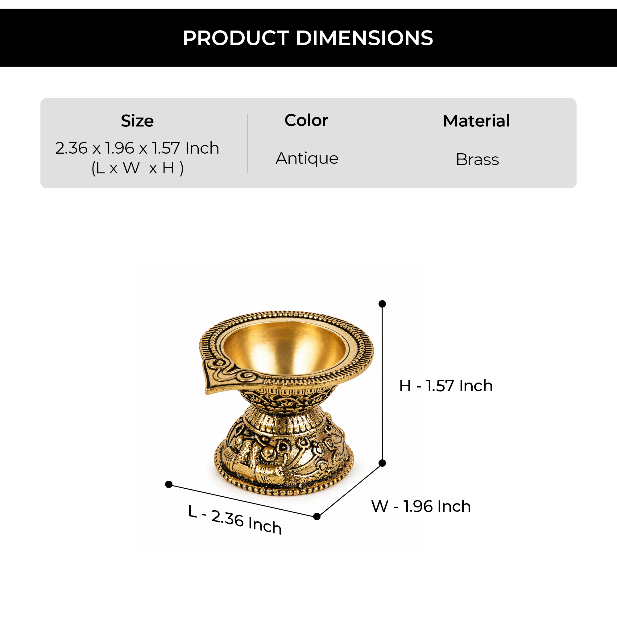 Mangal Deepam Brass Diya