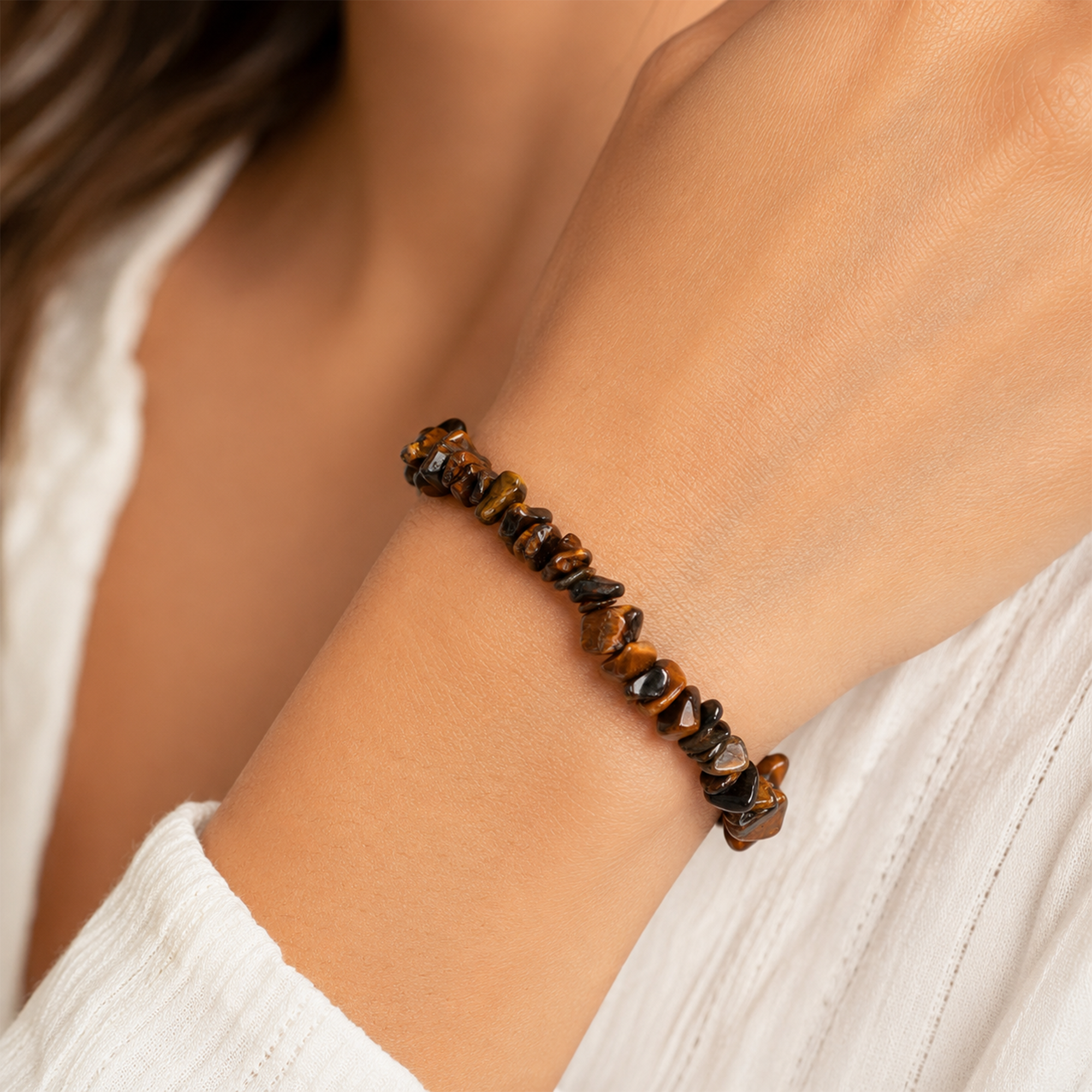 Tiger Eye Protection Chip Bracelet