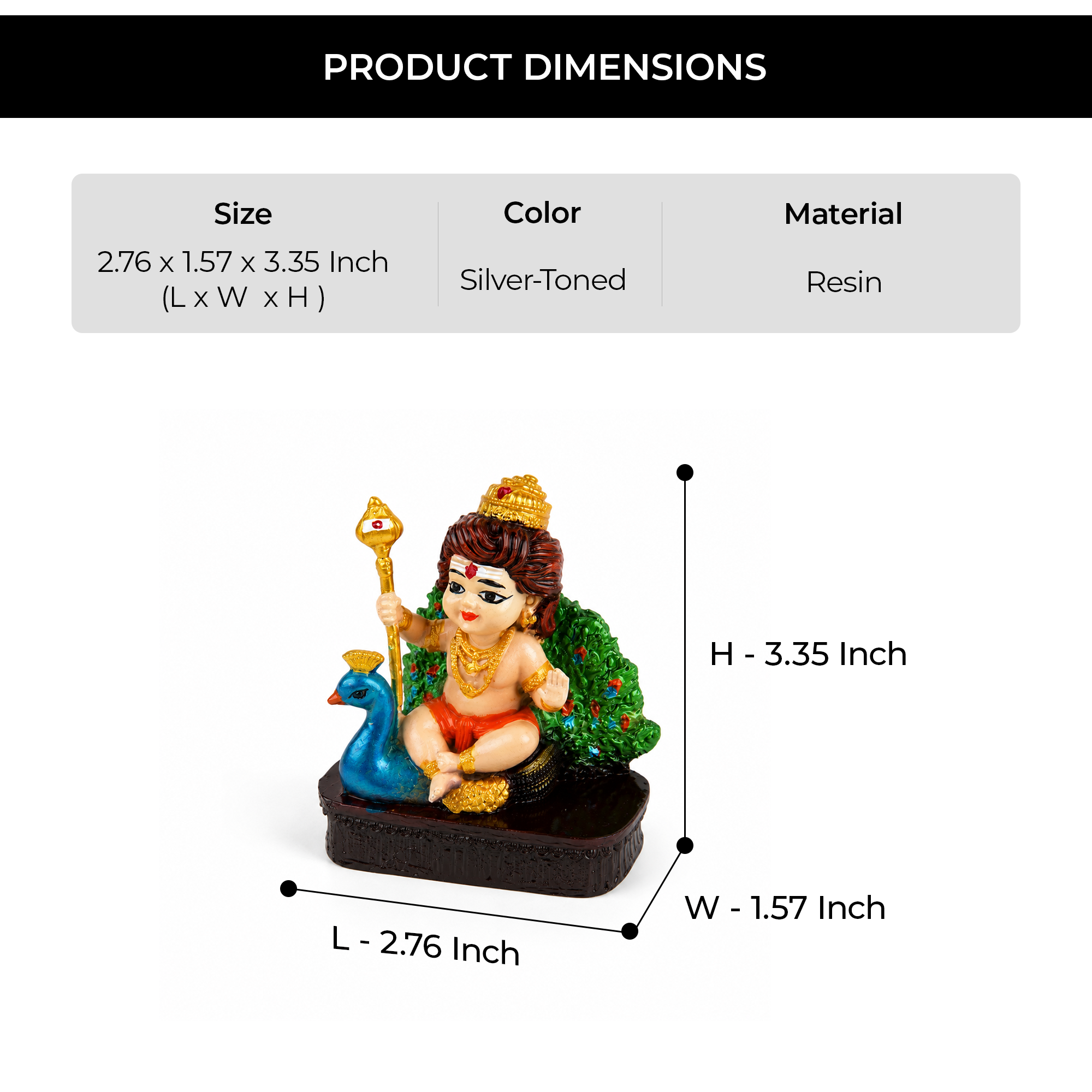 Balroop Lord Kartikeya Idol