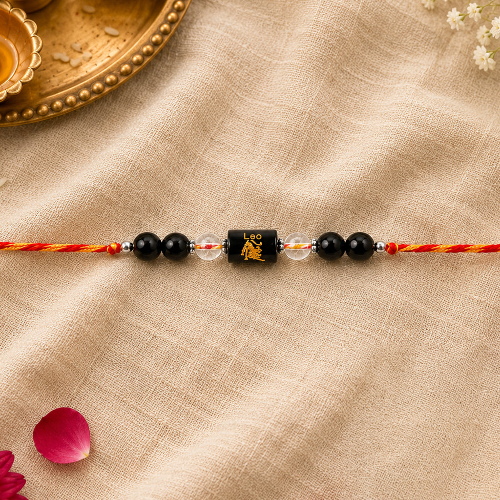 Beaded Leo Zodiac Rakhi