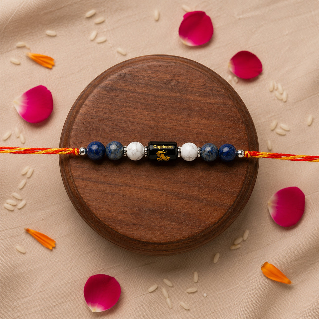 Beaded Capricorn Zodiac Rakhi