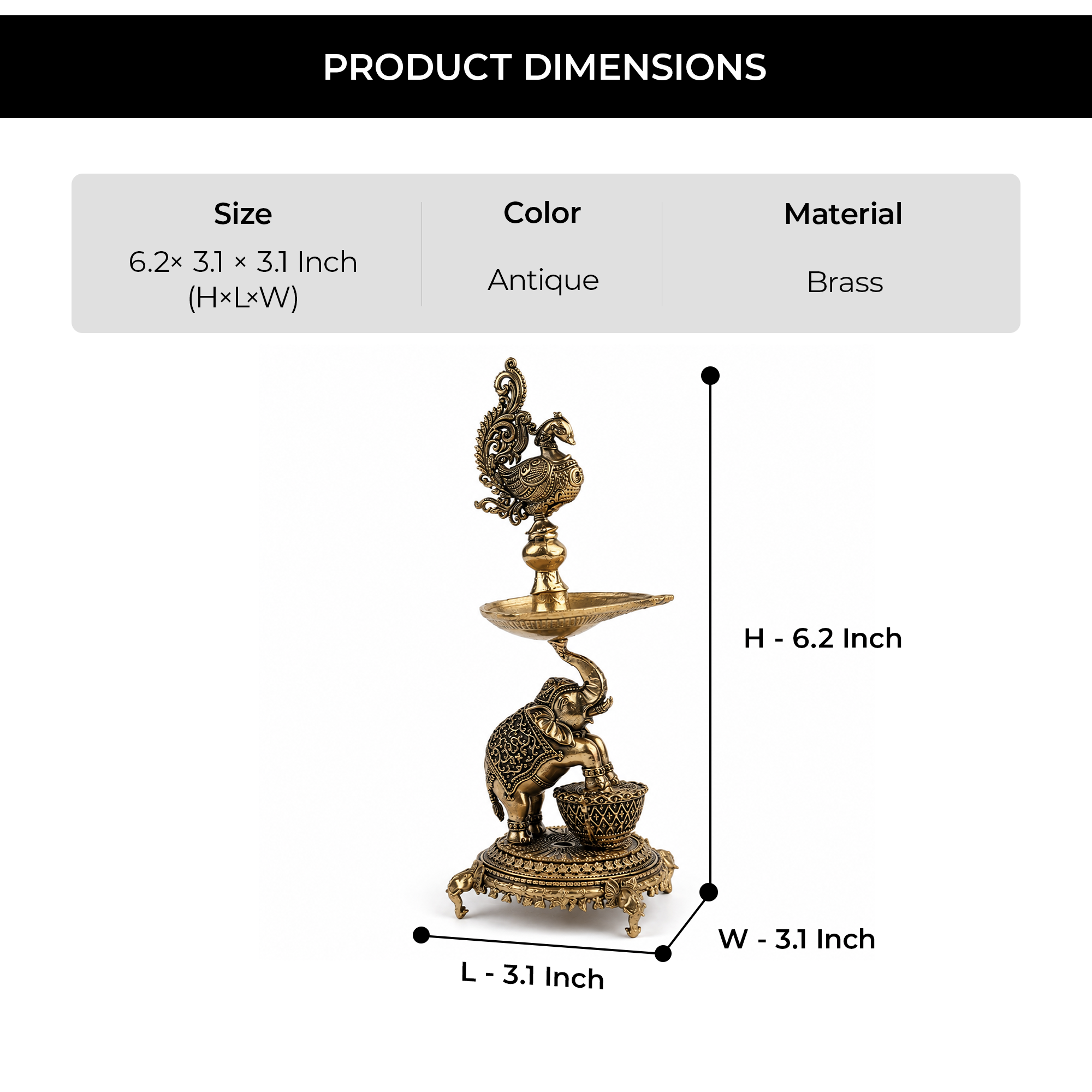 Ananta Jyoti Diya stand