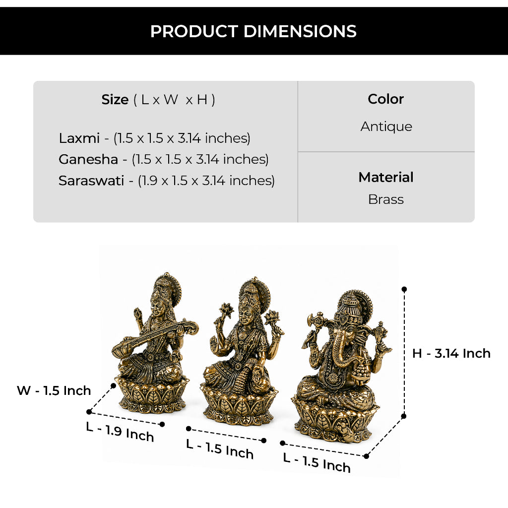 Trishakti Divine Idol Set