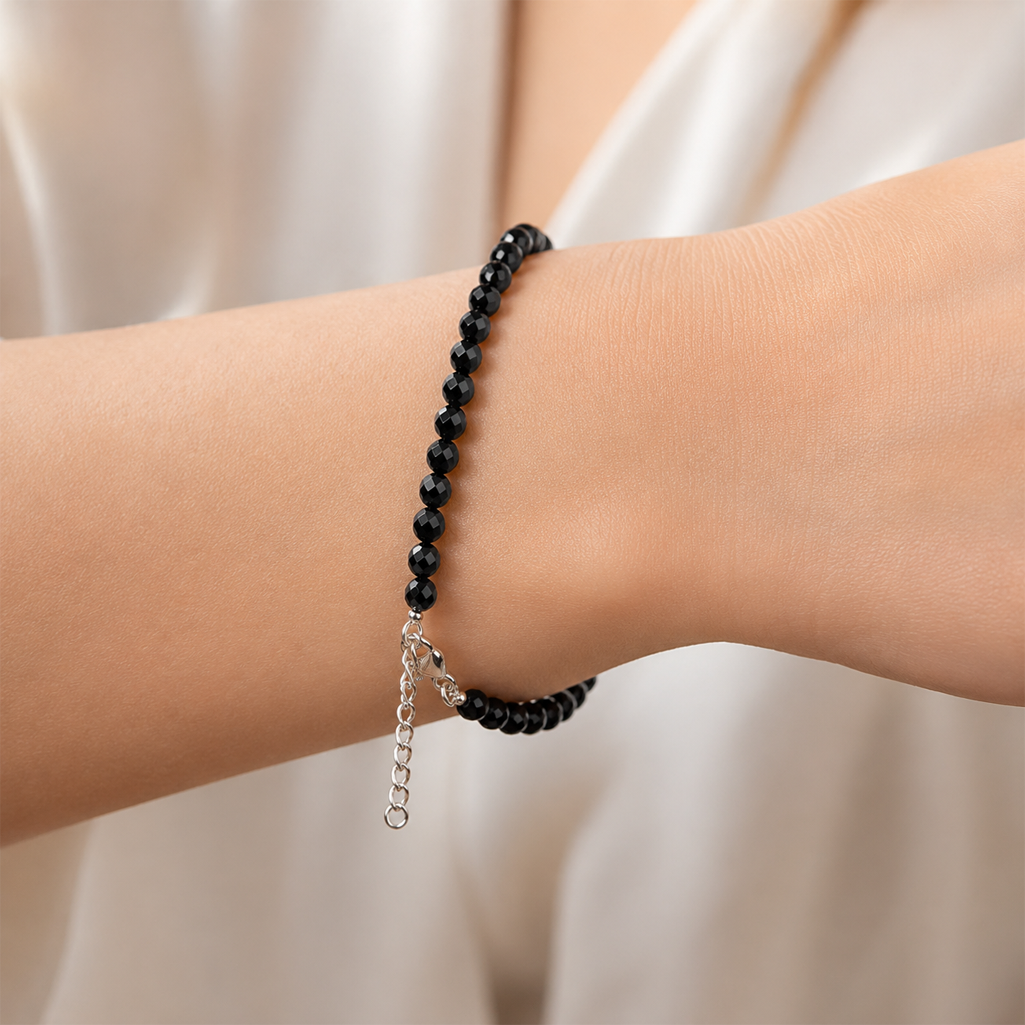 Handcrafted Black Spinel Bracelet