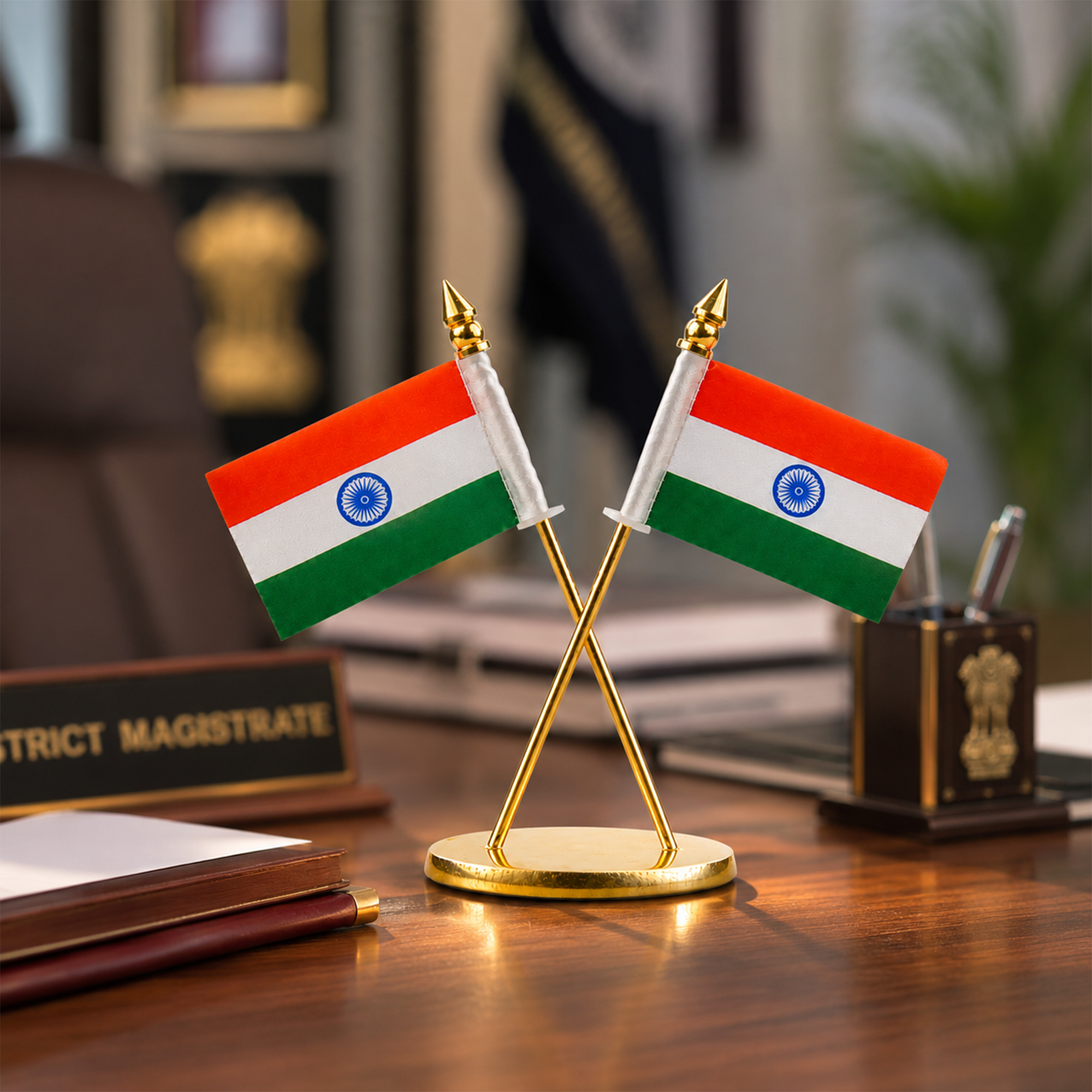 Brass Indian National Flag